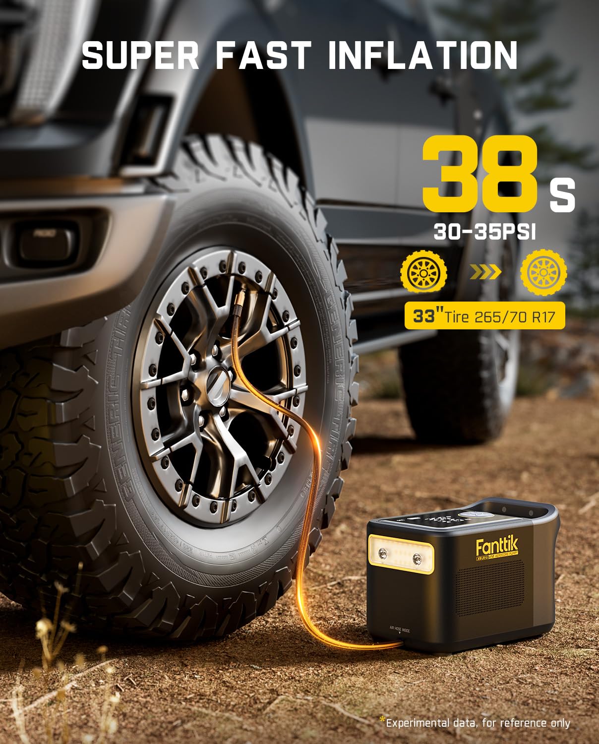 fanttik-x9-ultra-portable-tire-inflator-for-pickup-truck-rv-3-in-1-air-pump-powe image 2