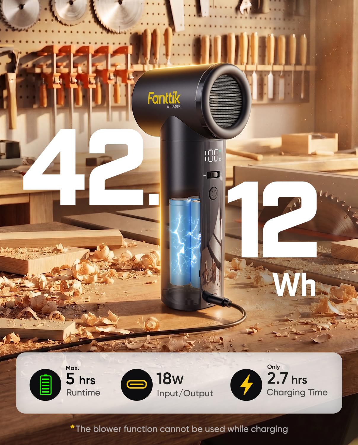 fanttik-b11-apex-electric-air-duster-100-gears-42-12wh-battery image 5