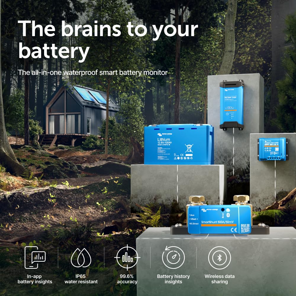 victron-energy-smart-battery-shunt-ip65-bluetooth-battery-monitor-500a-6-5v-70v image 2