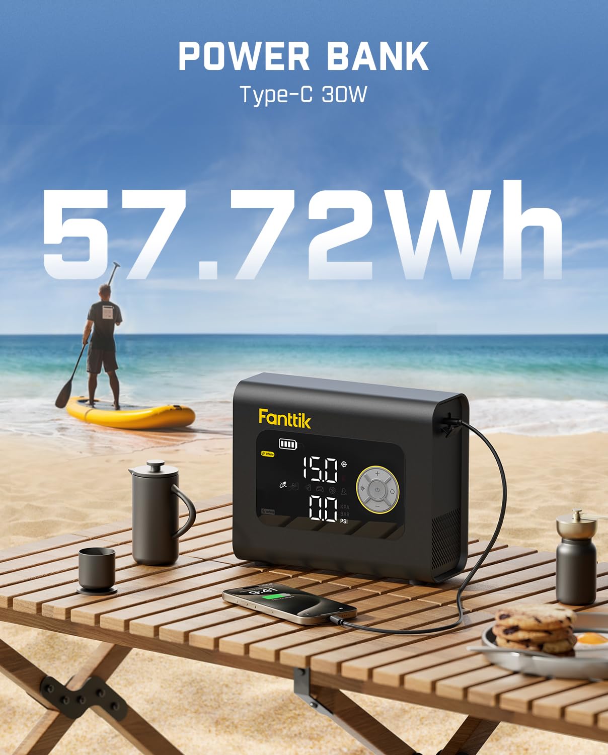 fanttik-x9-cross-4x-portable-tire-inflator-paddle-board-pump-75psi-auto-off-defl image 8