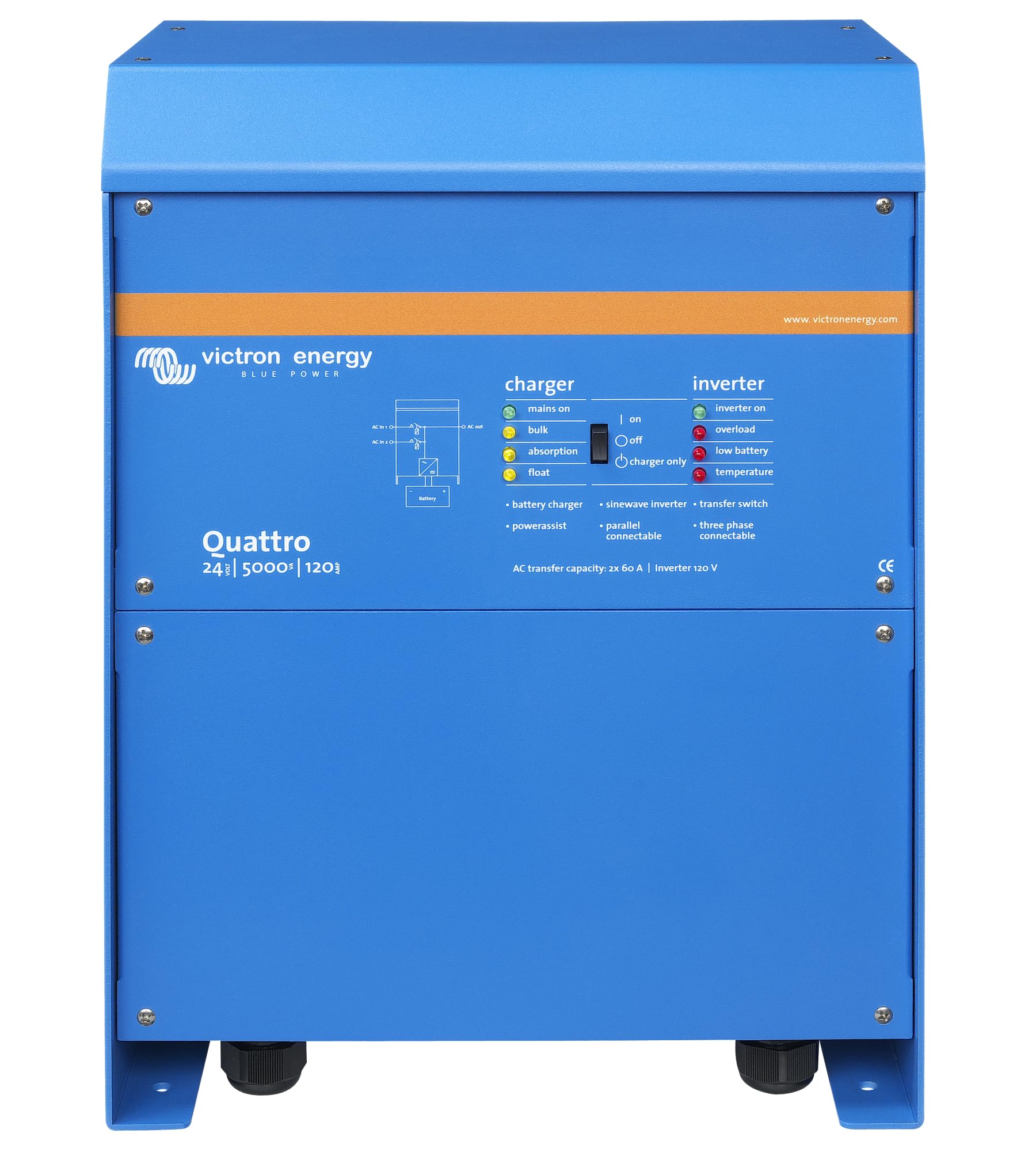 victron-energy-quattro-5000va-48v-pure-sine-wave-inverter-and-70a-battery-charge image 6