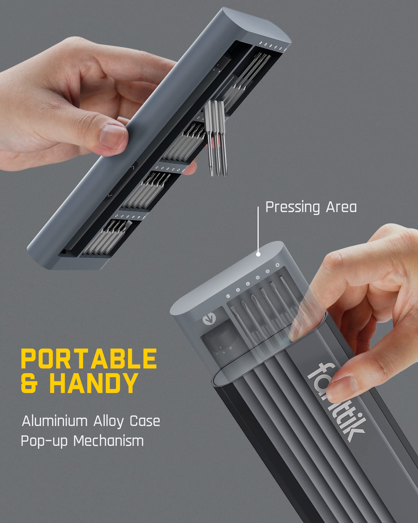 fanttik-e1-pro-mini-electric-screwdriver-precision-set-with-24-magnetic-bits-led image 4