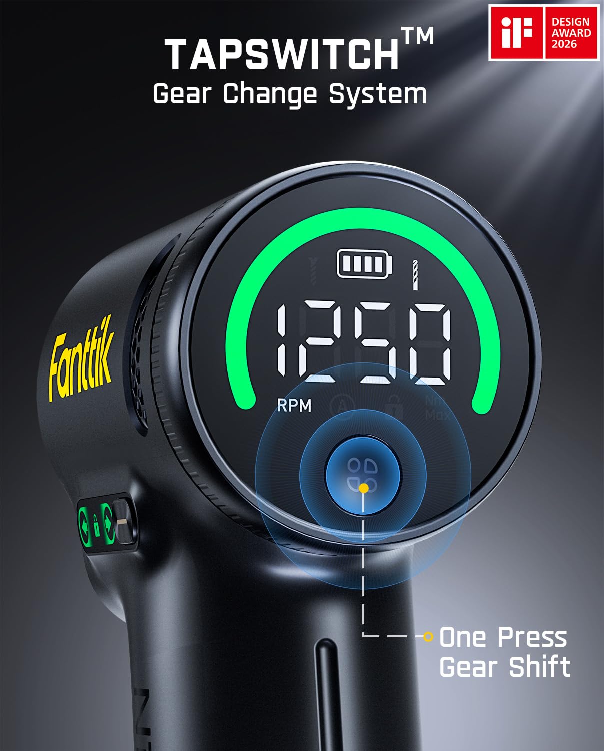 fanttik-k2-ultra-cordless-drill-driver-30-n-m-1250-rpm-tapswitch-2-5ah-battery-t image 3