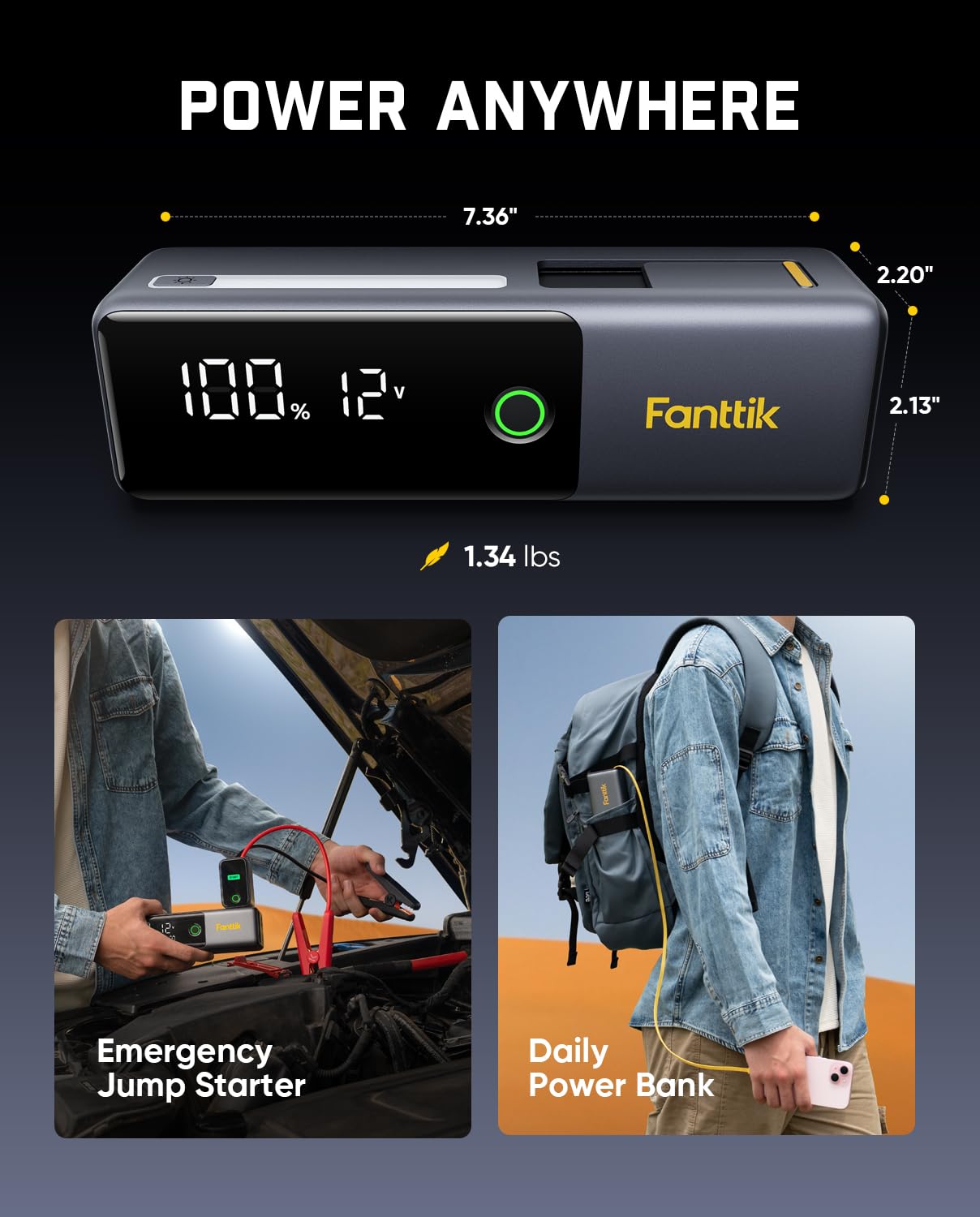 fanttik-potent-t10-1800a-portable-jump-starter-12000mah-power-bank-12v-safe-lith image 3