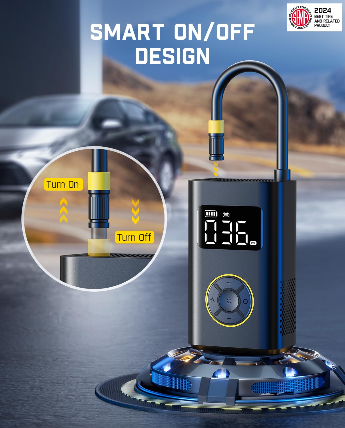 fanttik-x9-pro-portable-tire-inflator-for-compact-car-1-min-fast-inflation-150ps image 6