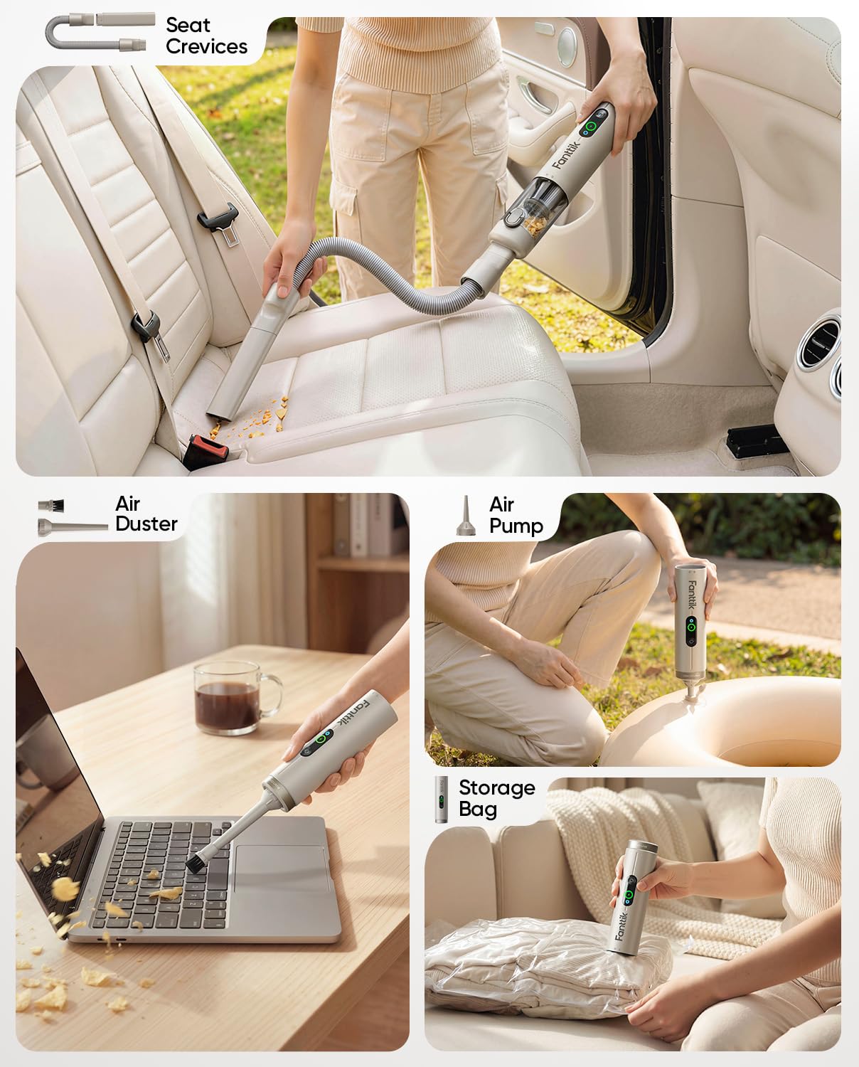 fanttik-slim-v10-ultra-cordless-car-vacuum-4-in-1-19kpa image 2