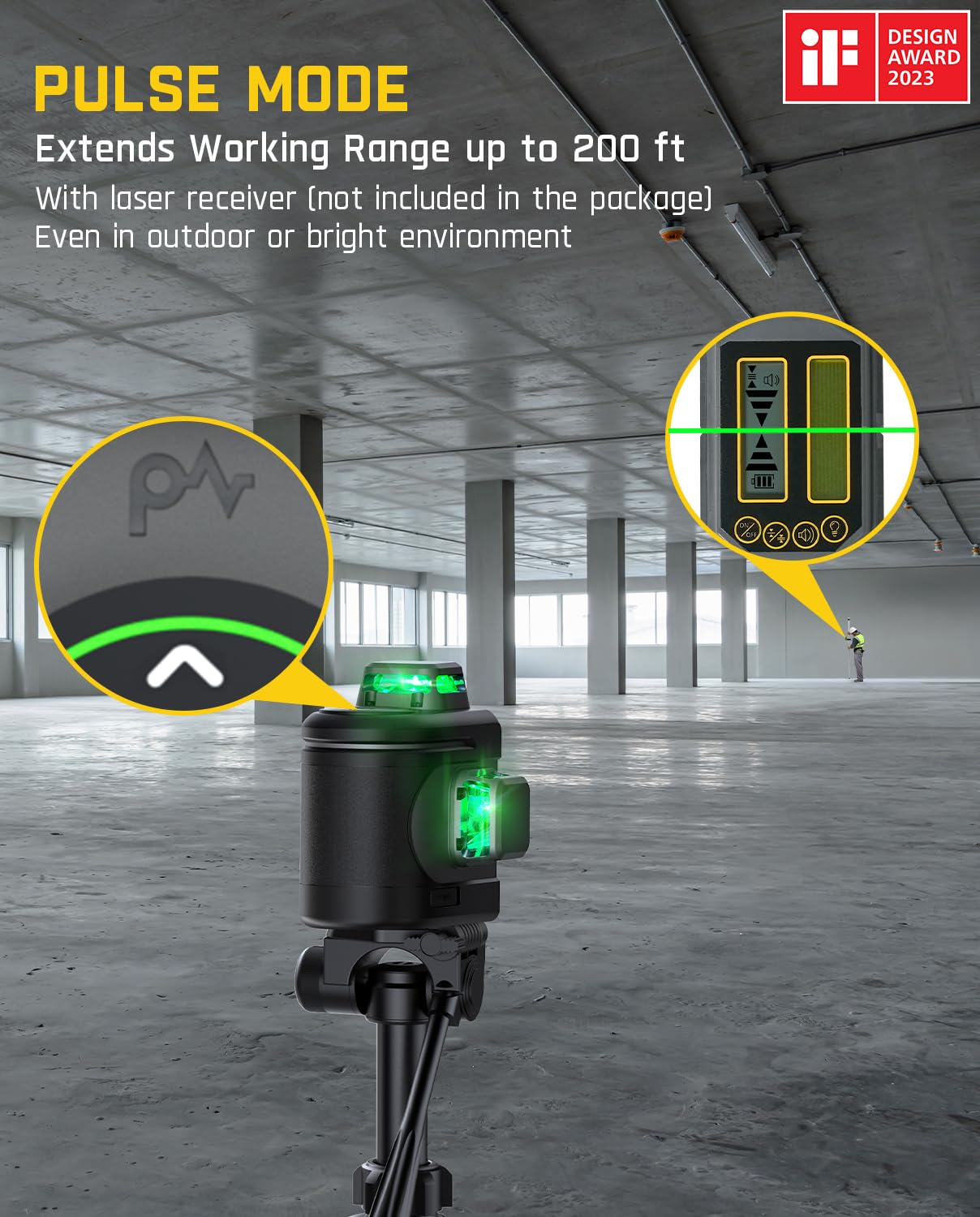 fanttik-d12-pro-laser-level-3x360-self-leveling-cross-line-laser-with-led-screen image 6