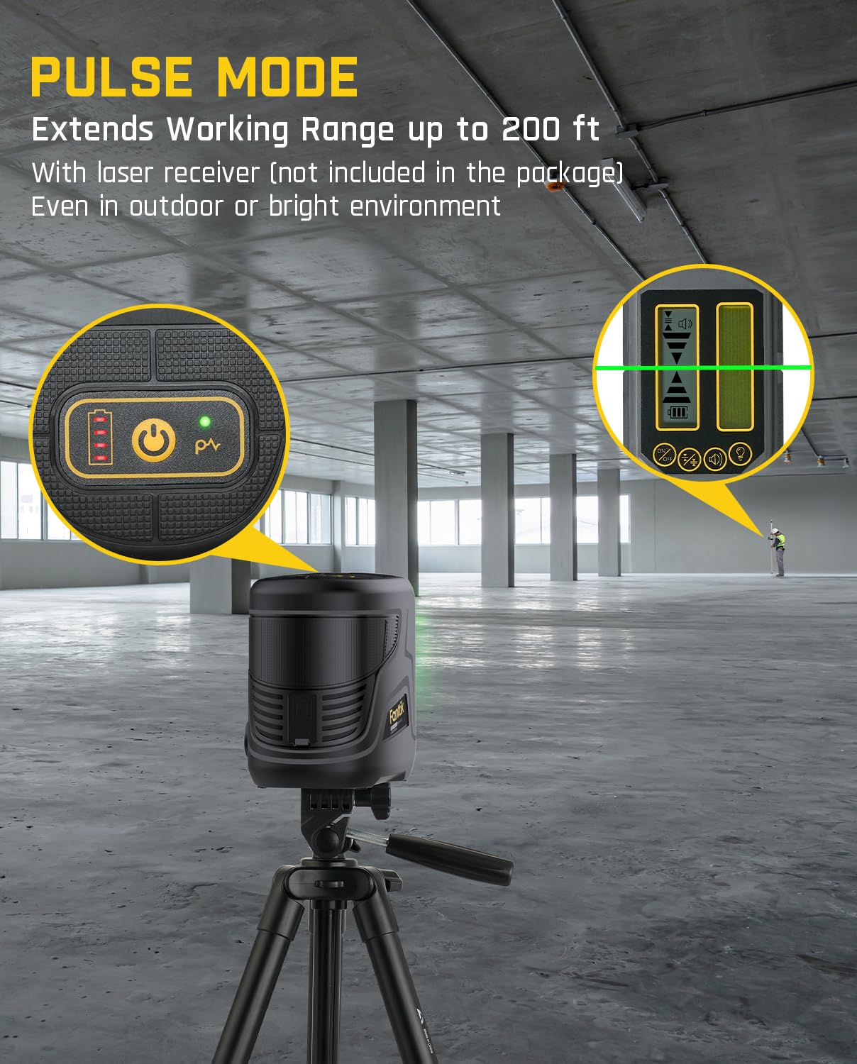 fanttik-d2-plus-laser-level-100-ft-green-cross-line-130-vertical-beam-usb-c image 6