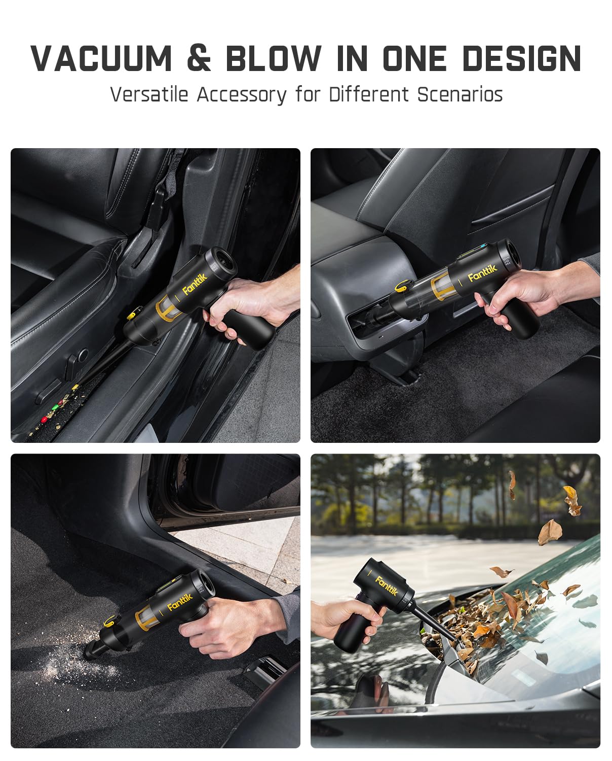 fanttik-slim-v10-mix-cordless-car-vacuum-4-in-1-handheld-air-duster-16kpa-suctio image 2