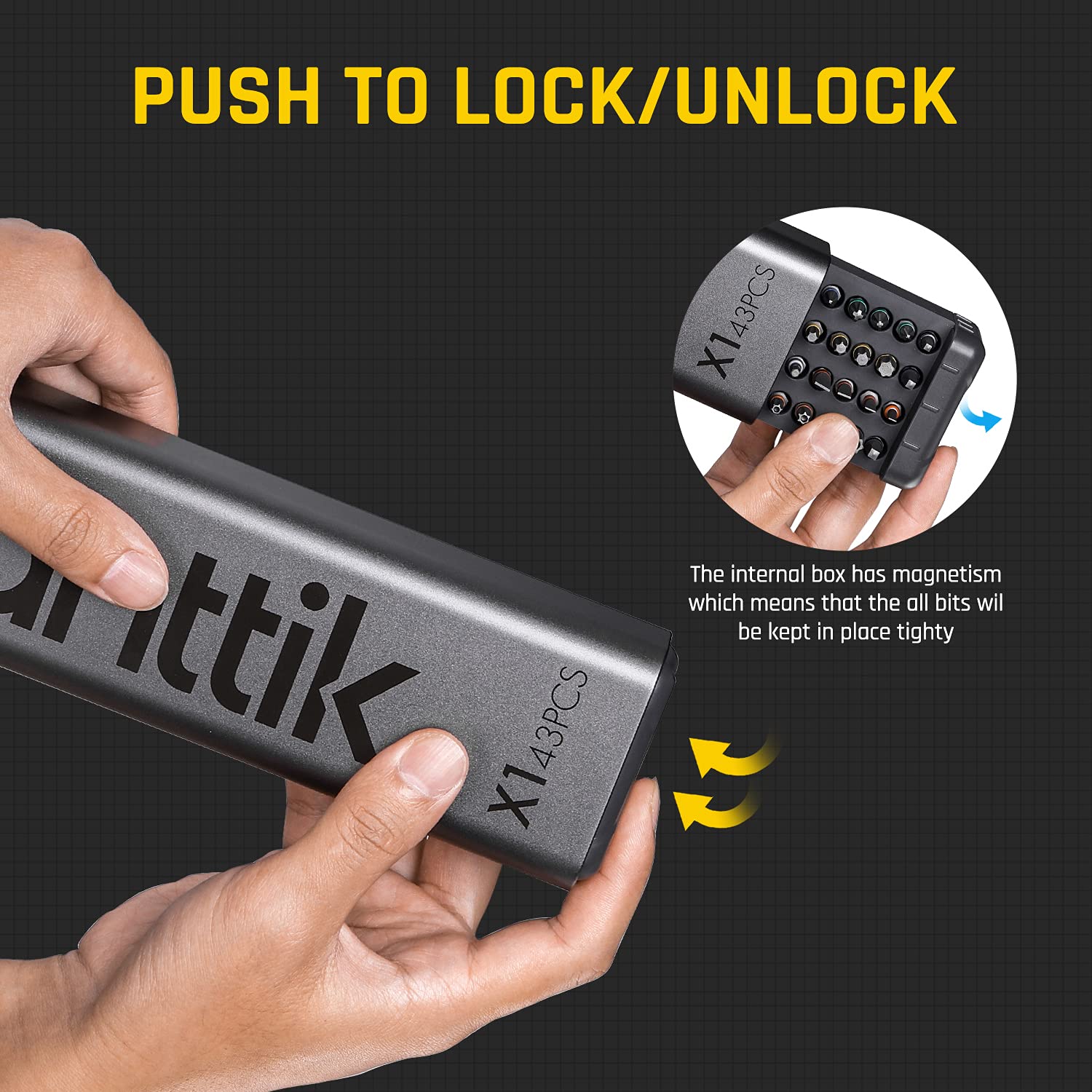 fanttik-l1-ace-cordless-screwdriver-1-4-hex-x1-43pcs-s2-steel-bit-set image 7