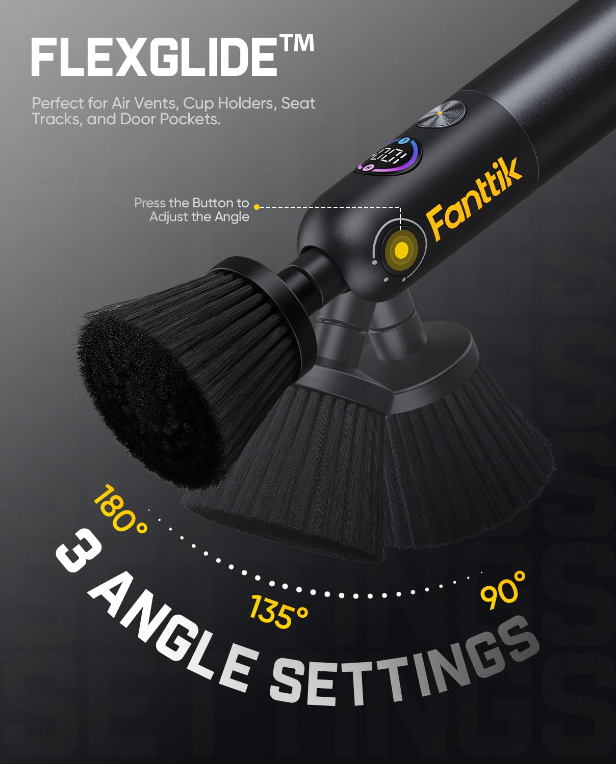 fanttik-flip-g10-nano-autocare-cordless-electric-car-detailing-brush-dual-speed- image 4