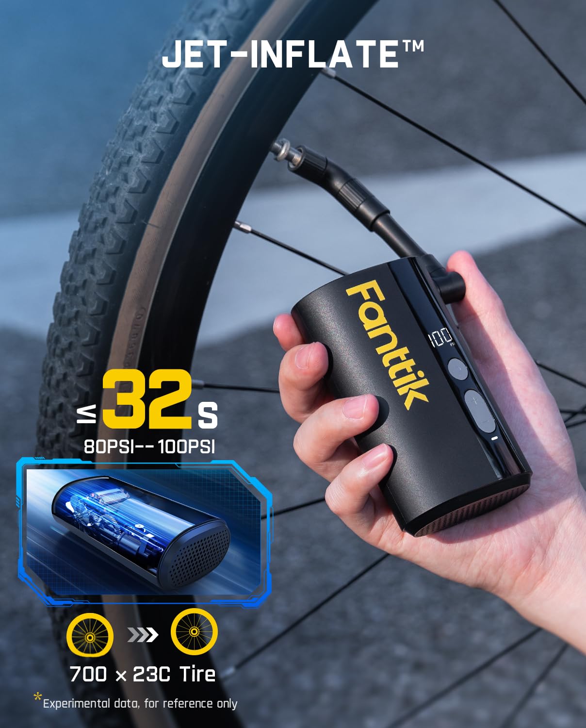 fanttik-x9-ace-mini-bike-pump-150psi-electric-air-pump-with-presta-and-schrader- image 4