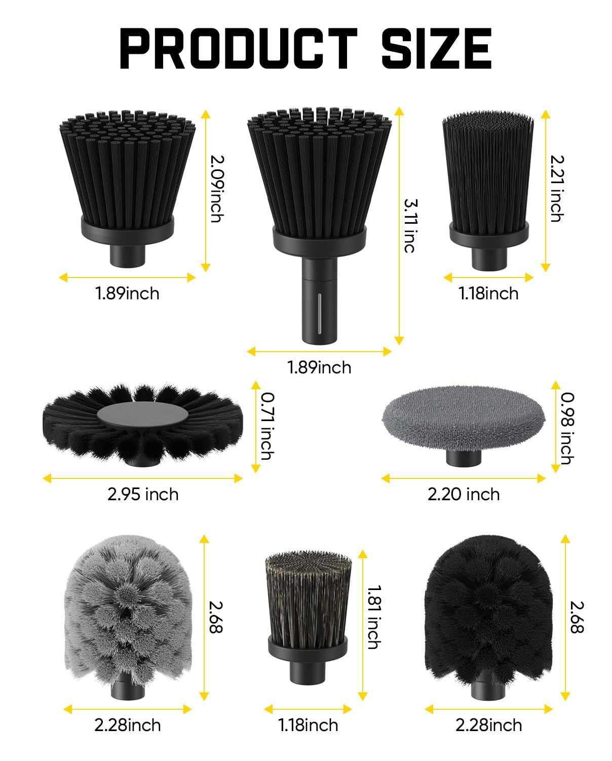 fanttik-8-piece-replacement-brush-head-set-for-g10-nano-homecare-autocare-scrubb image 3