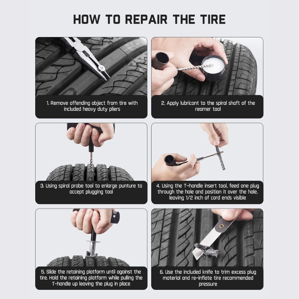 fanttik-24-piece-universal-tire-repair-kit-car-tire-plug-kit-with-reamer-inserti image 7