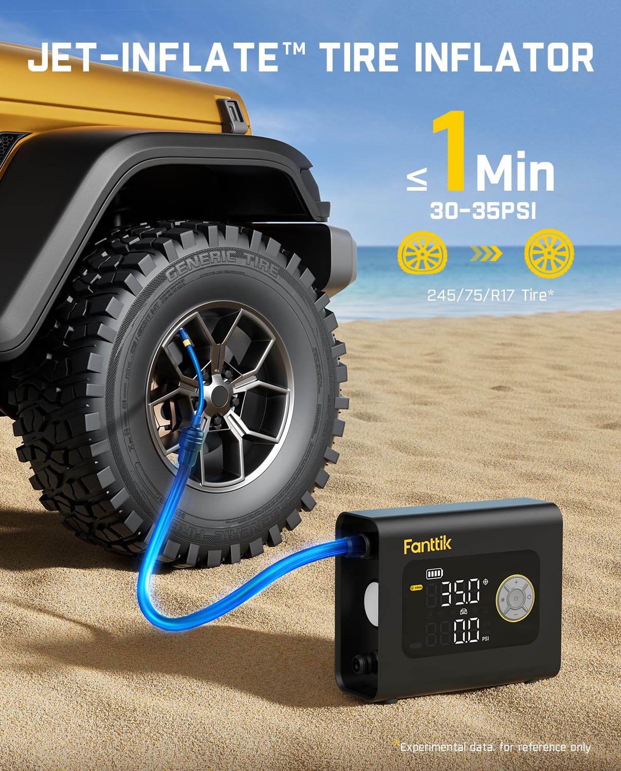fanttik-x9-cross-4x-portable-tire-inflator-paddle-board-pump-75psi-auto-off-defl image 4