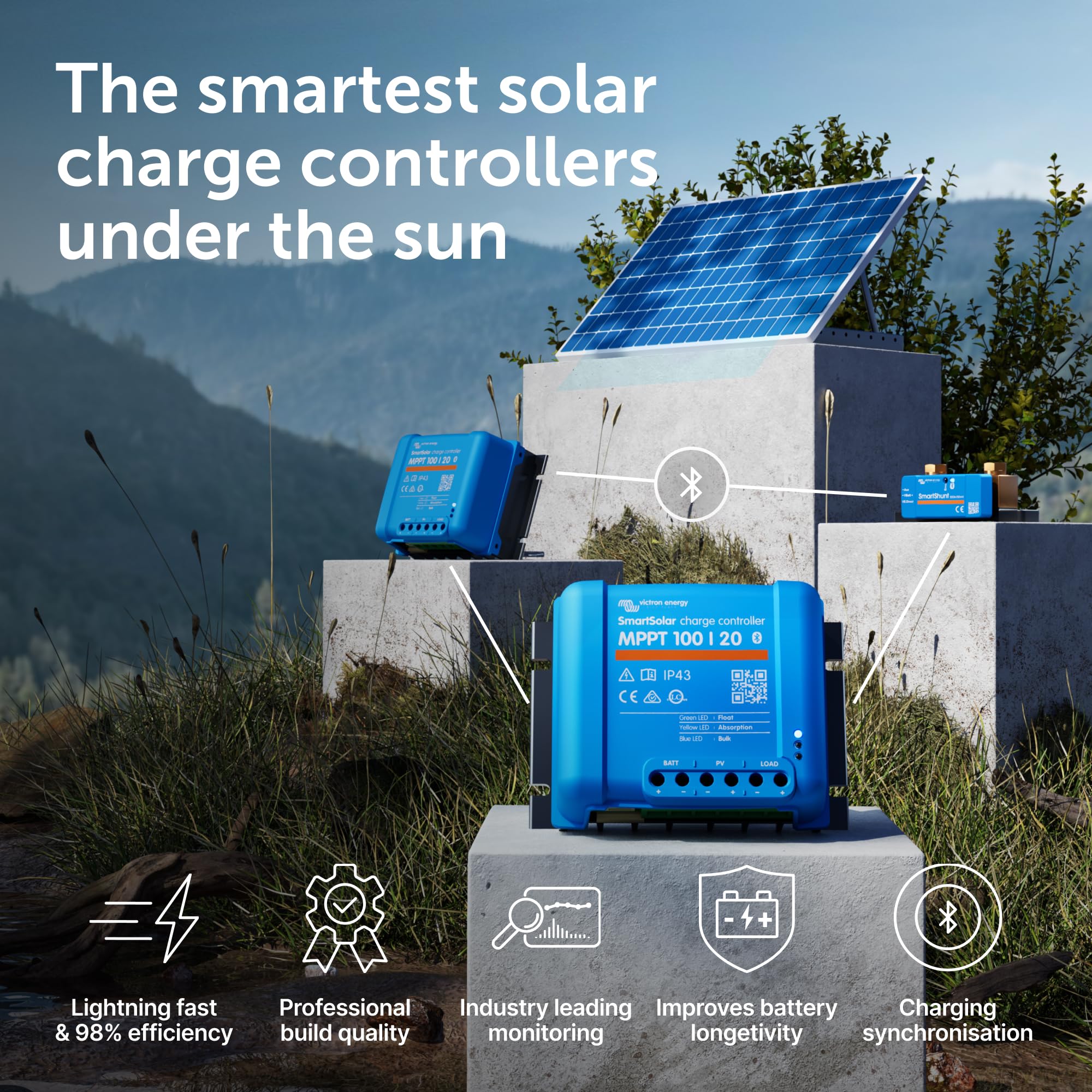 victron-energy-smartsolar-mppt-100-20-solar-charge-controller-100v-20a-48v-bluet image 2