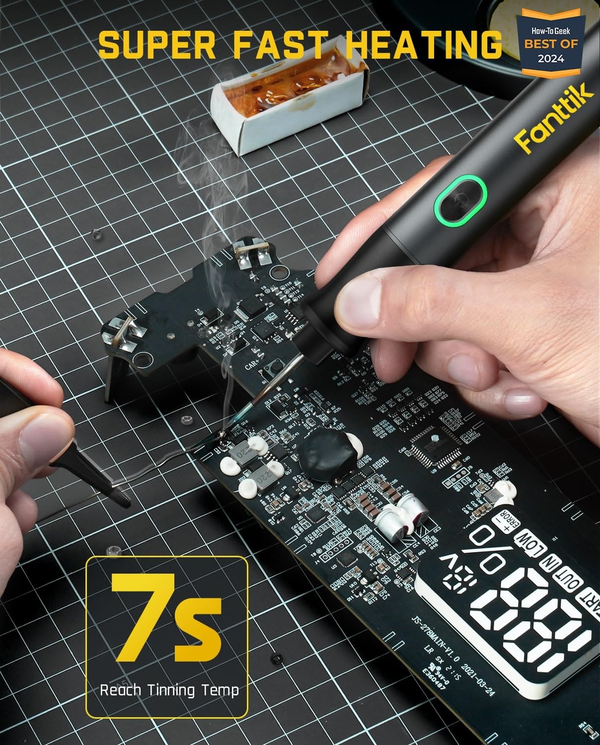fanttik-t1-max-soldering-iron-kit-e1-max-3-7v-mini-electric-screwdriver-silver image 1