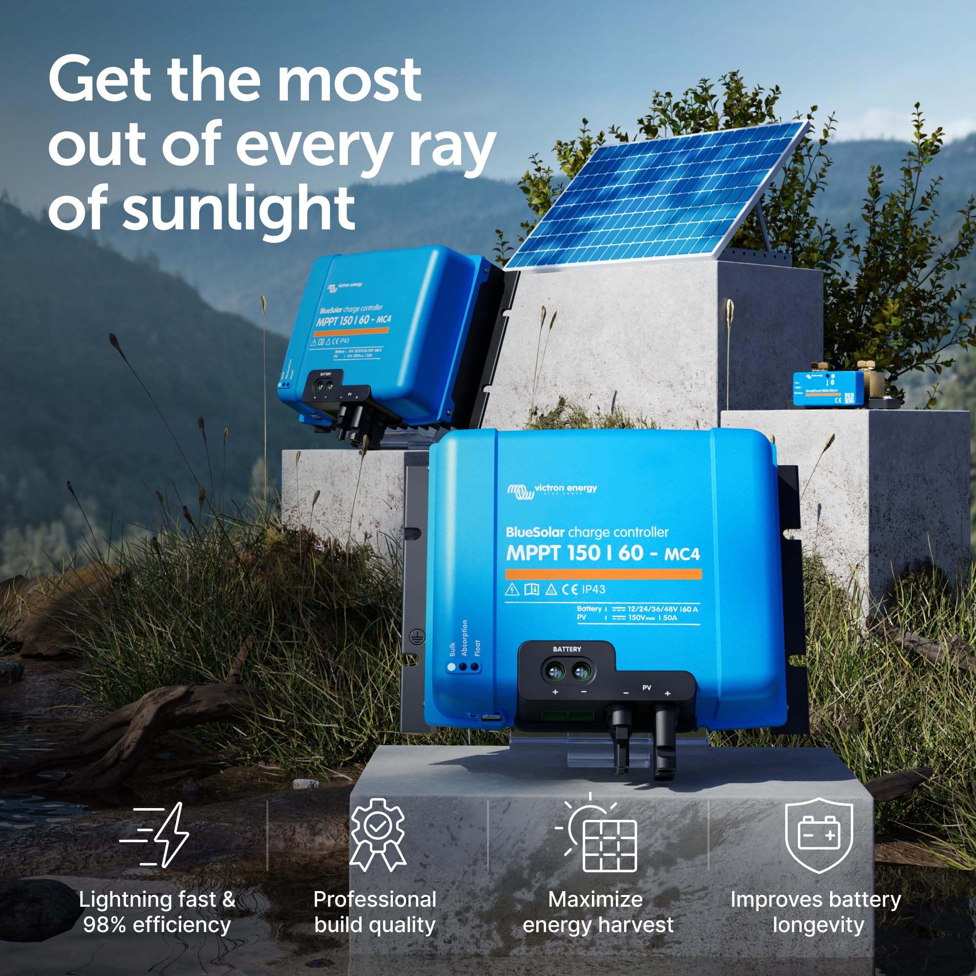 victron-energy-bluesolar-mppt-150-60-mc4-solar-charge-controller image 2