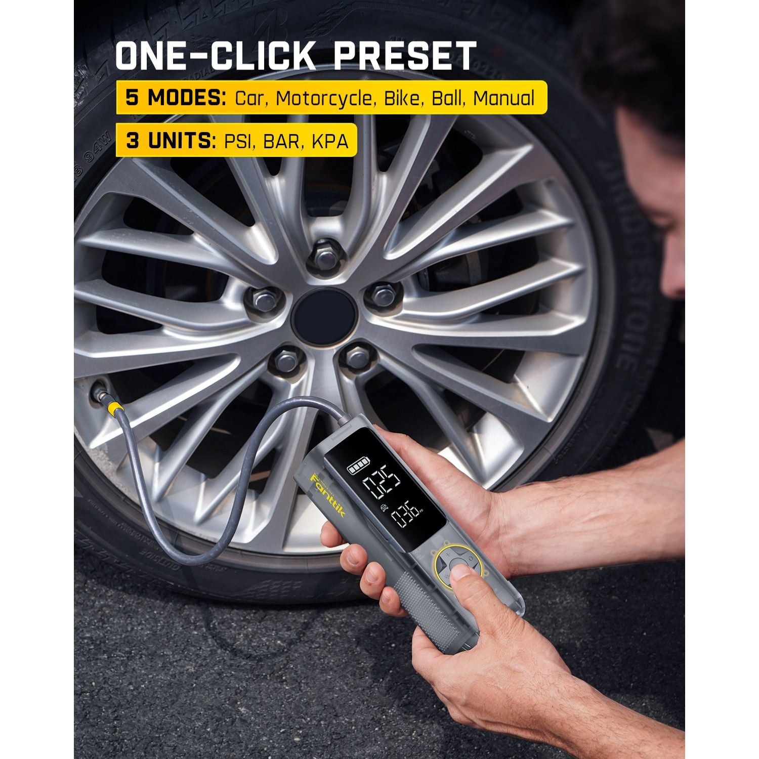 fanttik-x8-apex-tire-inflator-mechanical-gray-digital-pressure-gauge image 6