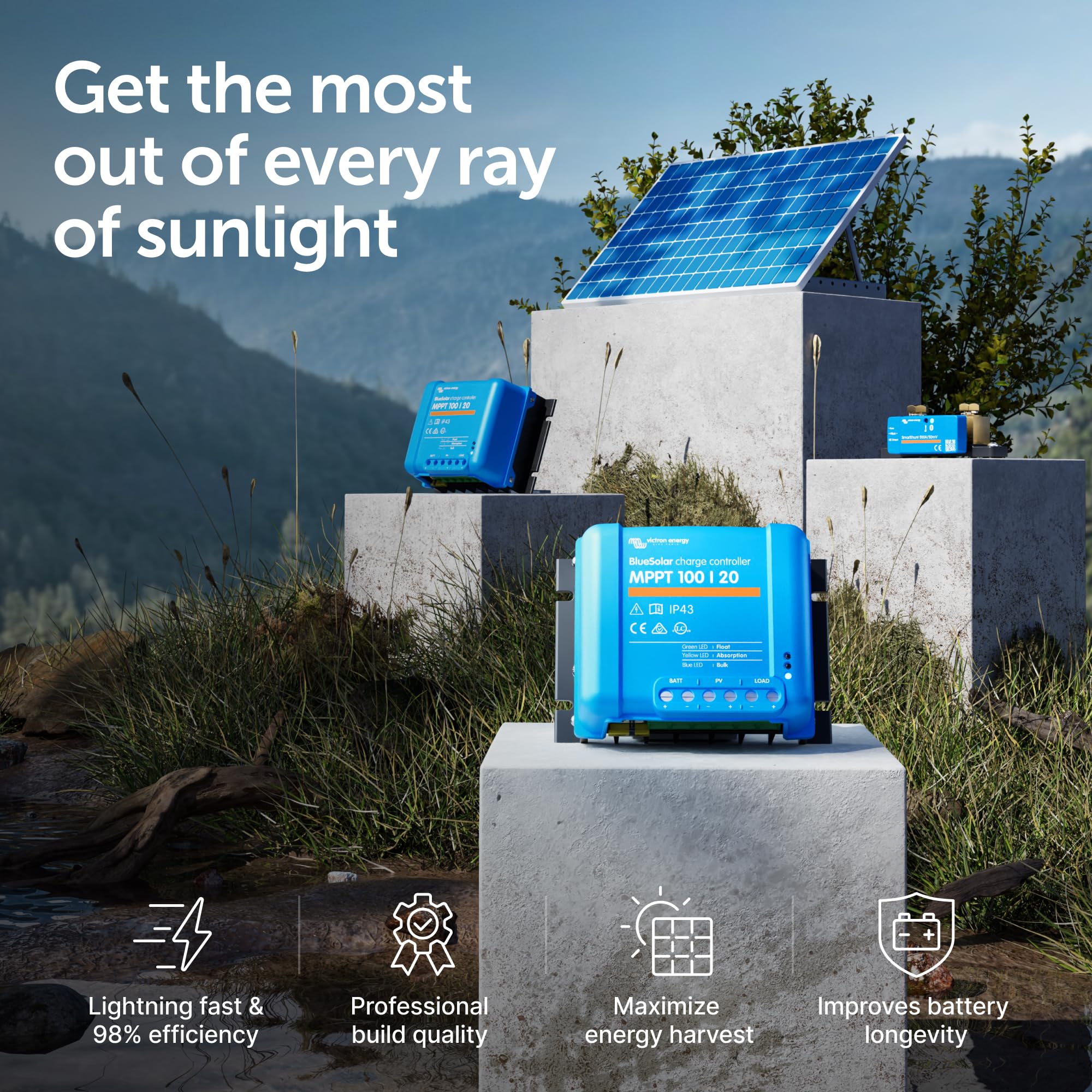 victron-energy-bluesolar-mppt-solar-charge-controller-100v-20a-48v image 2