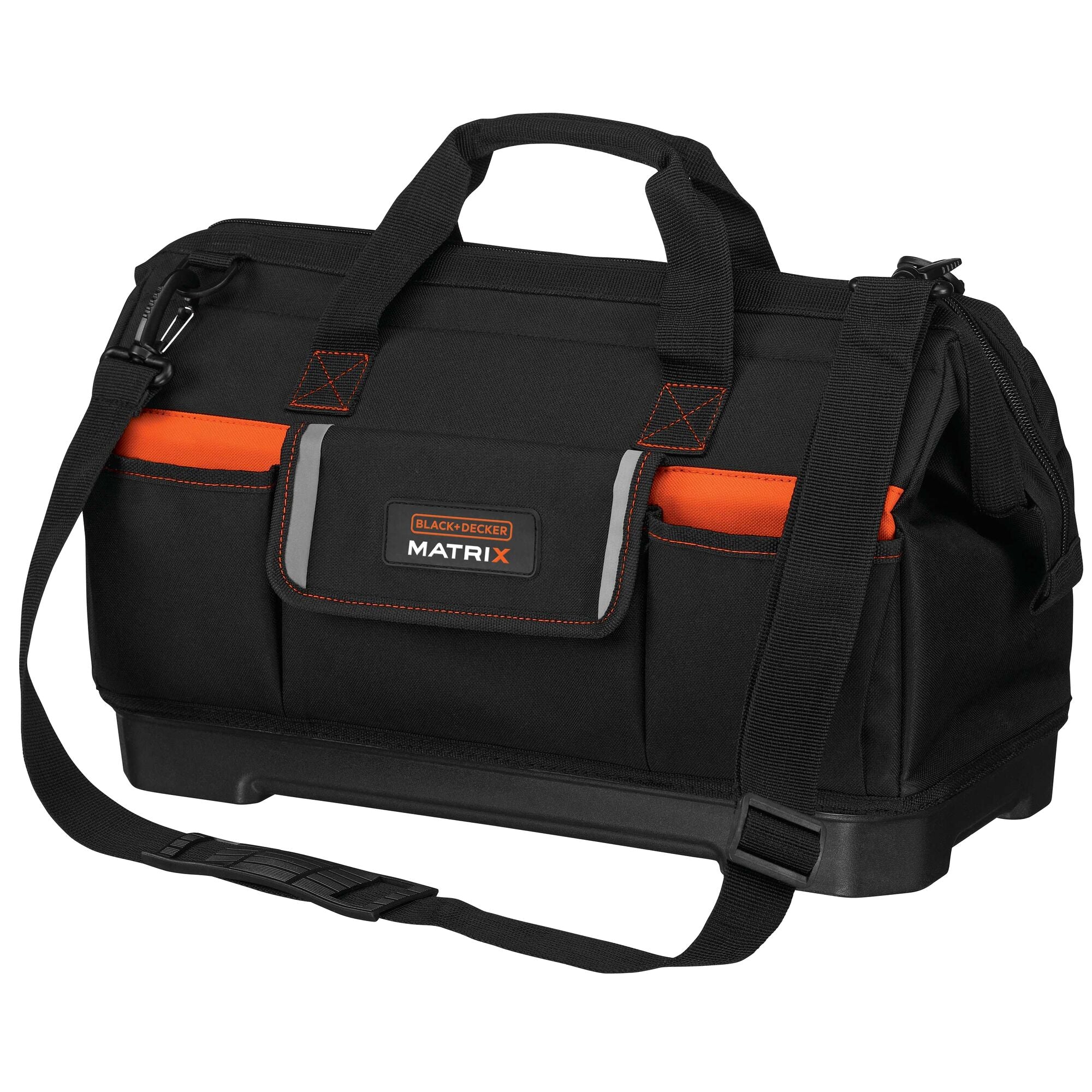 black-decker-matrix-tool-tote-bag-21-inch-wide-mouth image 1