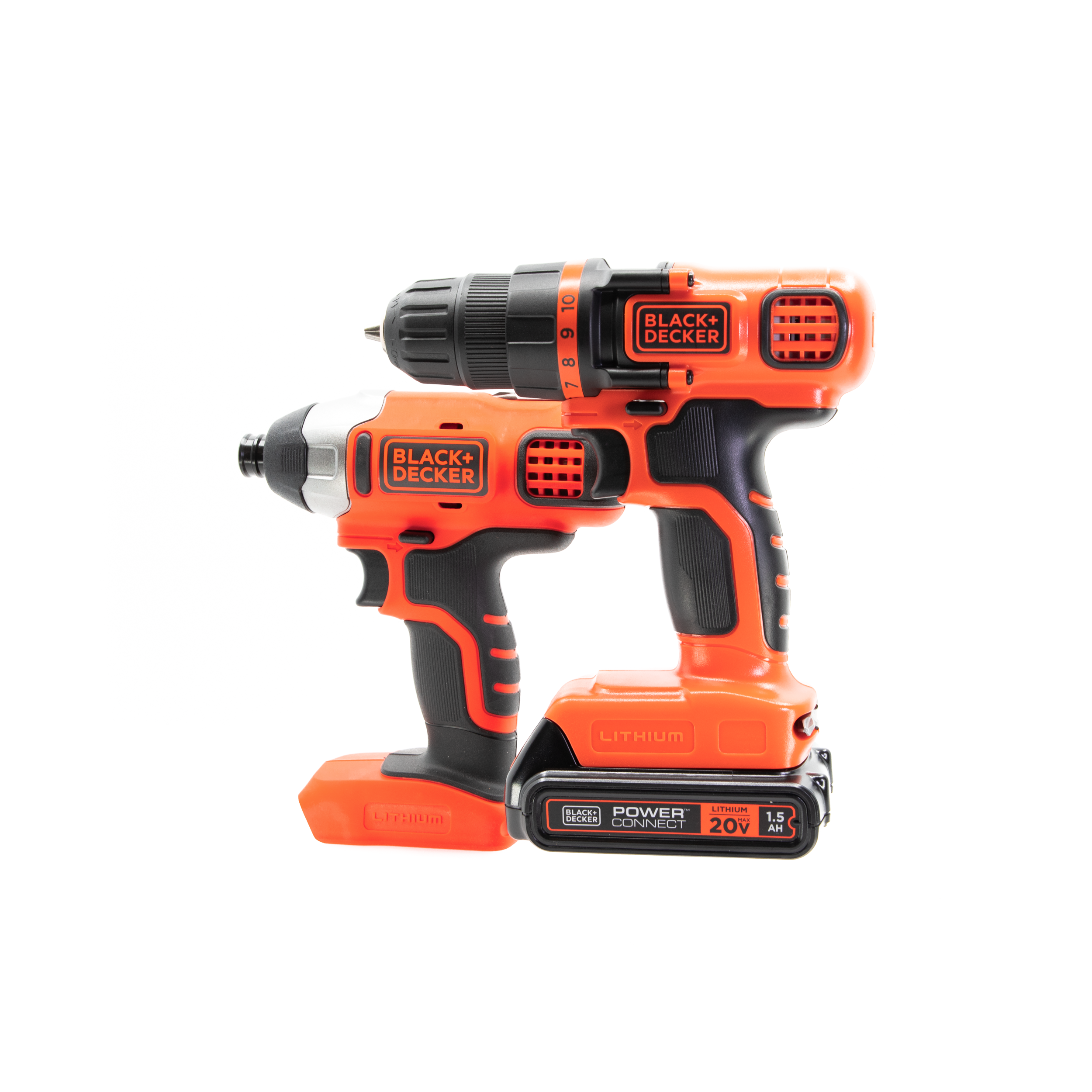 black-decker-20v-max-powerconnect-cordless-drill-and-impact-driver-combo-kit-bat image 3