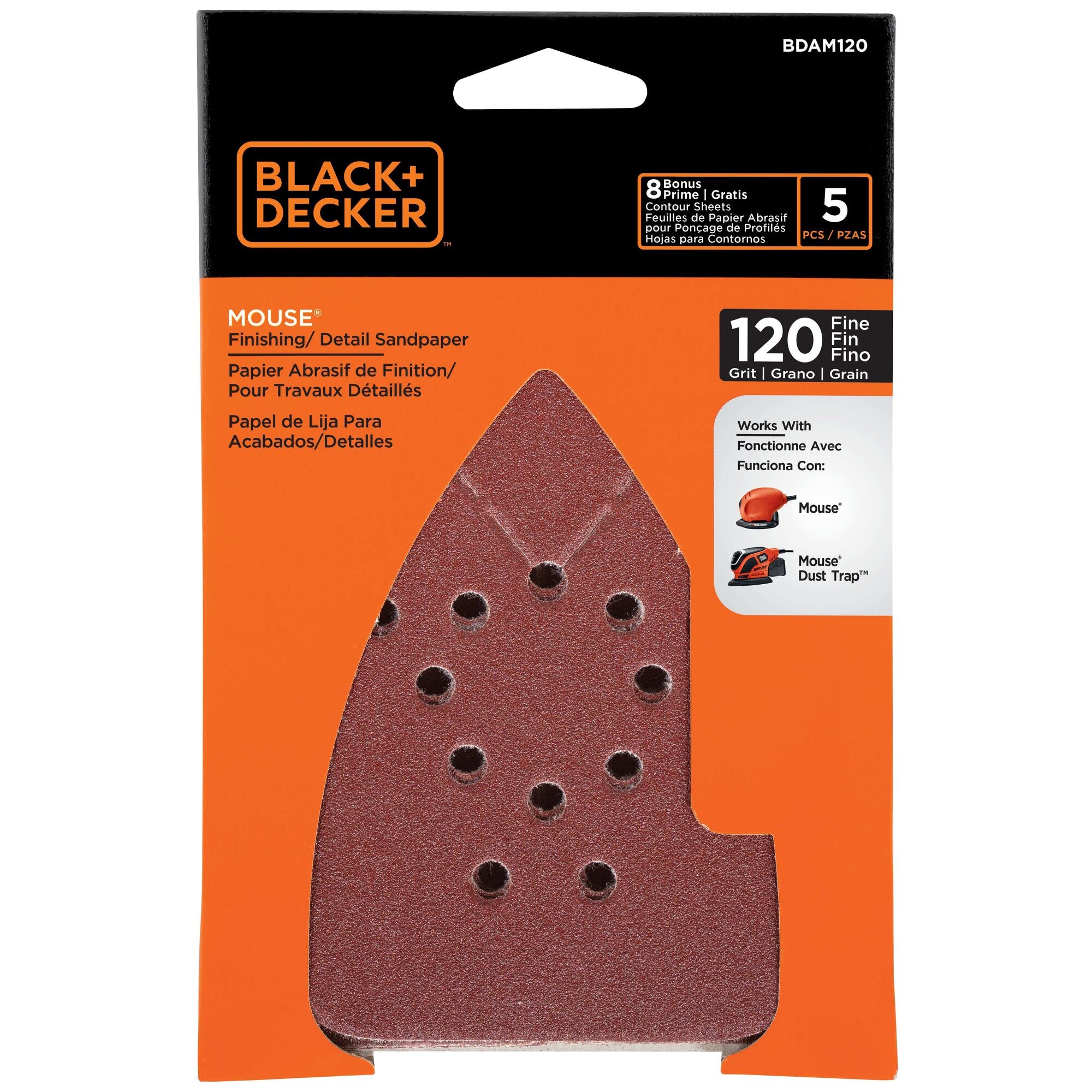 black-decker-120-grit-mouse-sandpaper-5-pack image 2