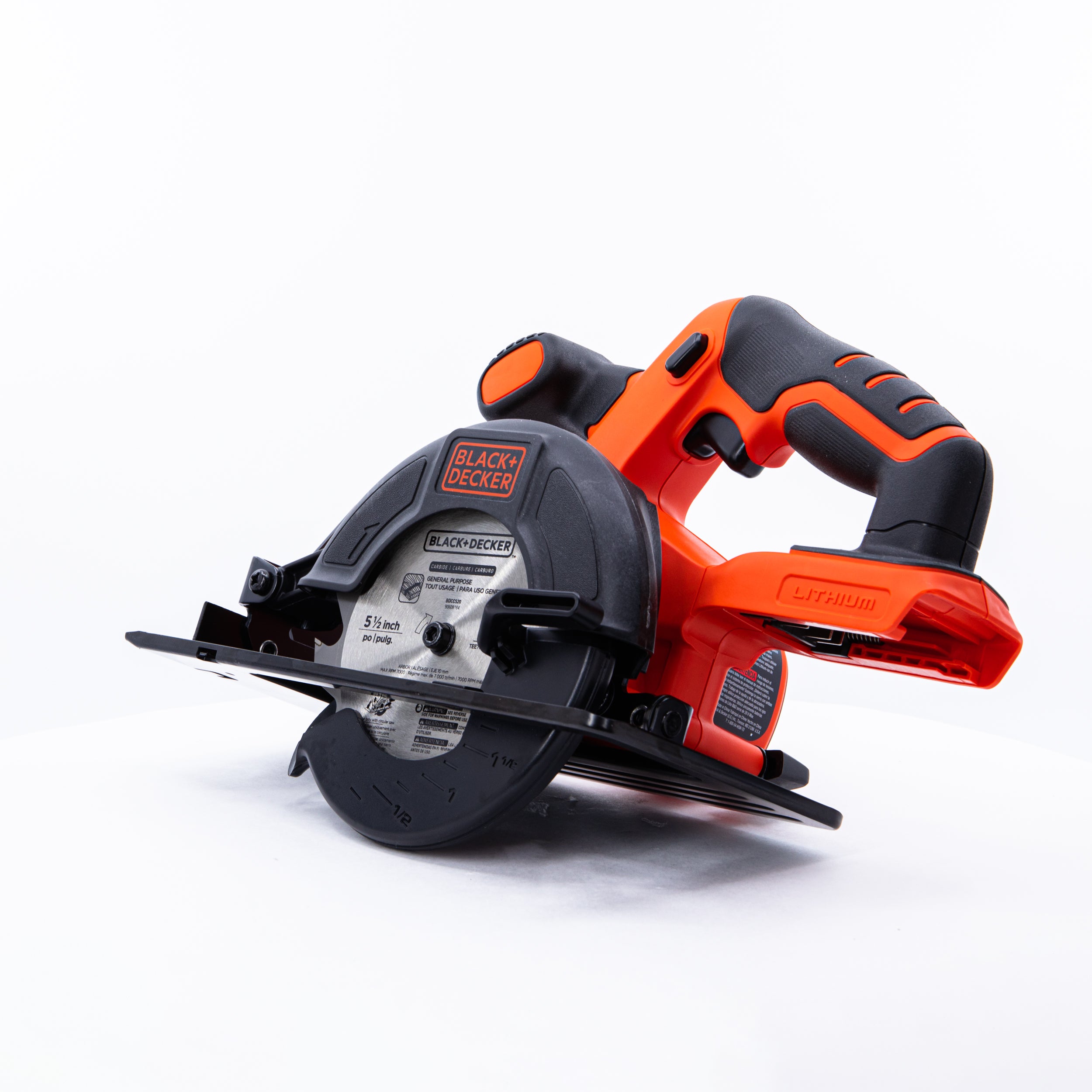 black-decker-20v-max-powerconnect-5-1-2-inch-cordless-circular-saw-bare-tool-bat image 8