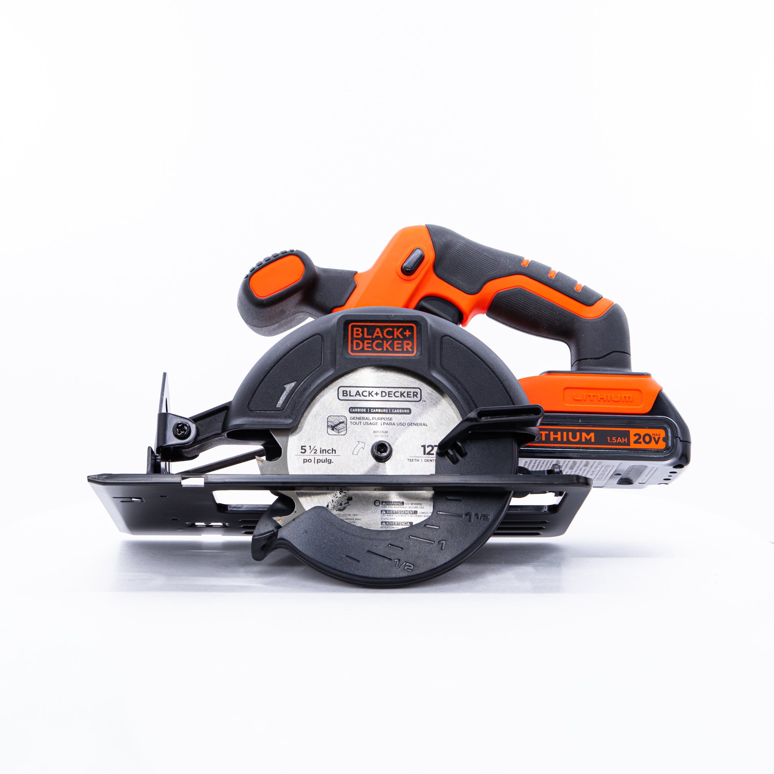 black-decker-20v-max-powerconnect-5-1-2-inch-cordless-circular-saw-battery-and-c image 4
