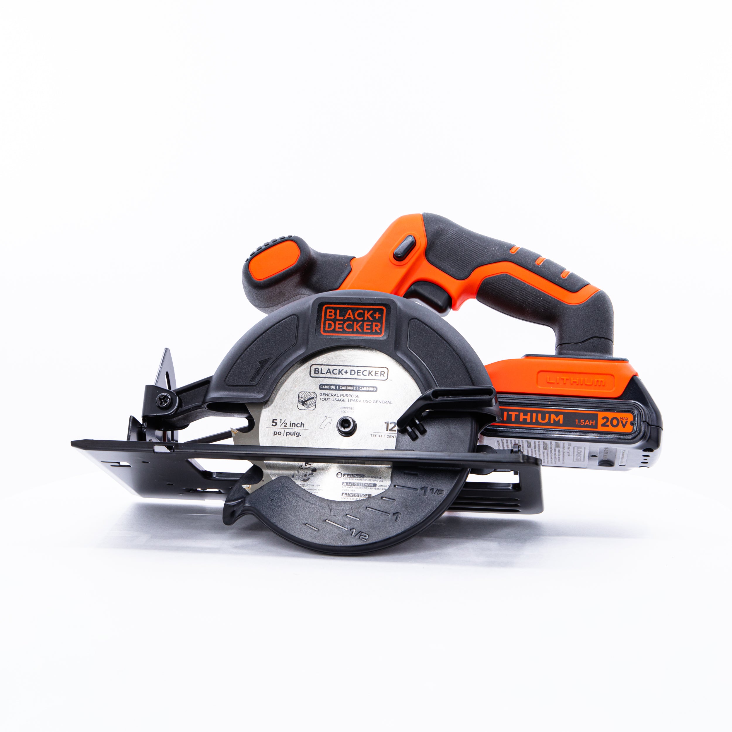 black-decker-20v-max-powerconnect-5-1-2-inch-cordless-circular-saw-battery-and-c image 5