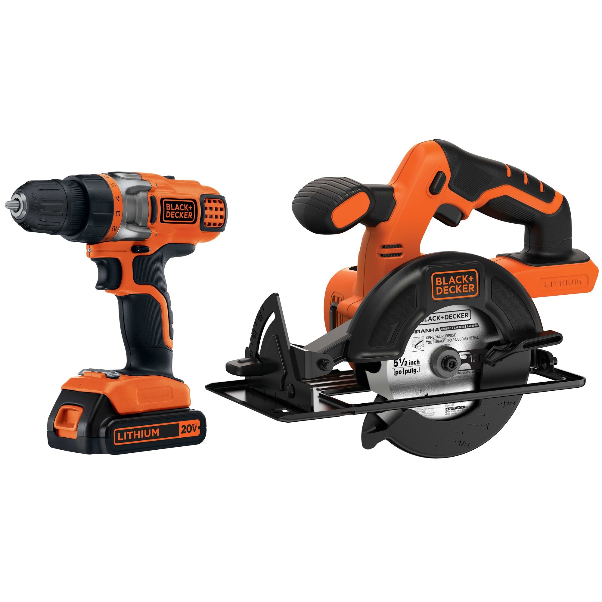 black-decker-20v-max-powerconnect-cordless-drill-driver-and-circular-saw-combo-k image 1
