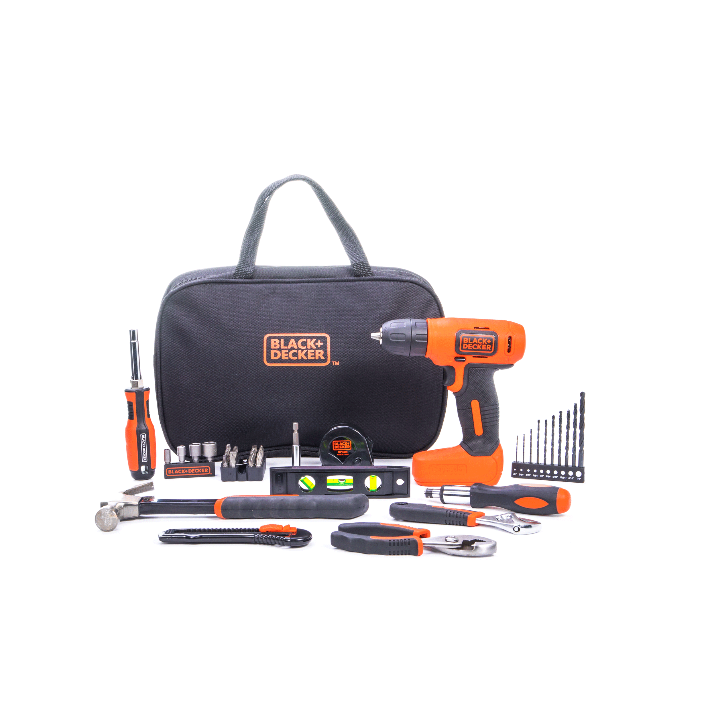 black-decker-8v-drill-home-tool-kit-57-piece image 1