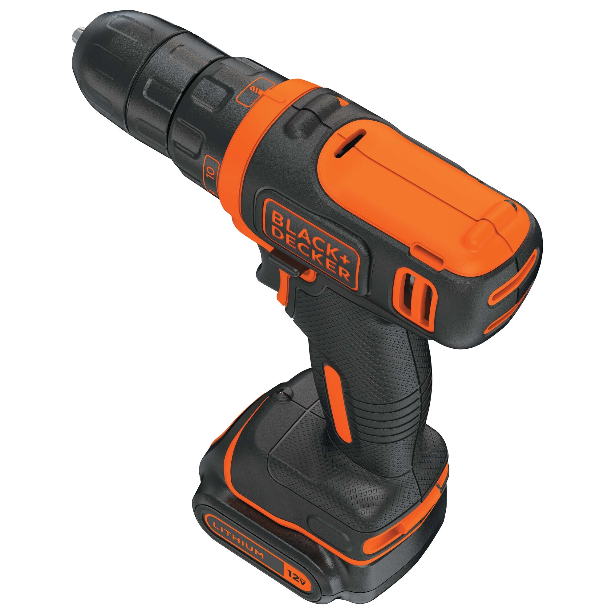 black-decker-12v-max-cordless-drill-driver-with-59-piece-project-kit-and-tool-ba image 2