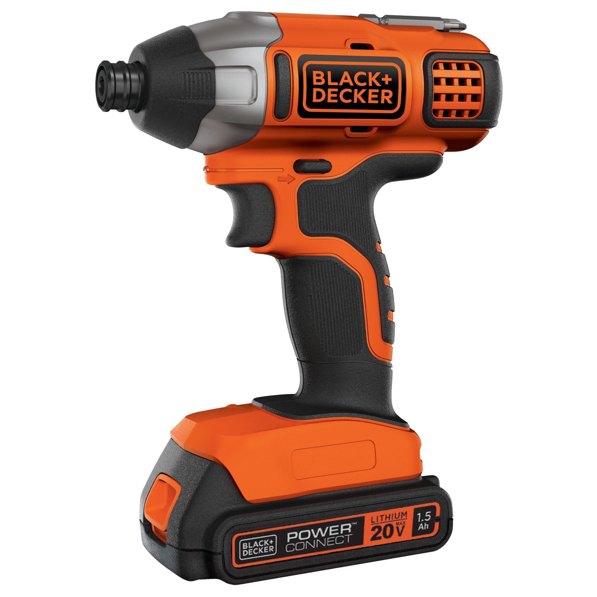 black-decker-20v-max-powerconnect-1-4-inch-cordless-impact-driver-with-battery-a image 1