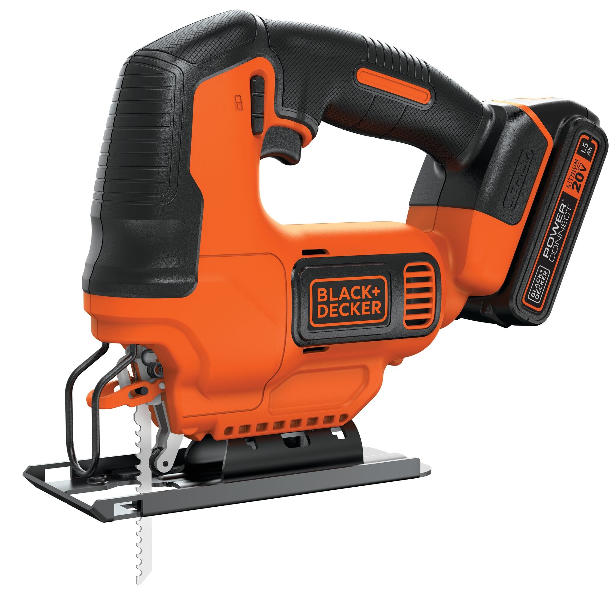 black-decker-20v-max-powerconnect-cordless-variable-speed-jigsaw-with-battery-an image 1