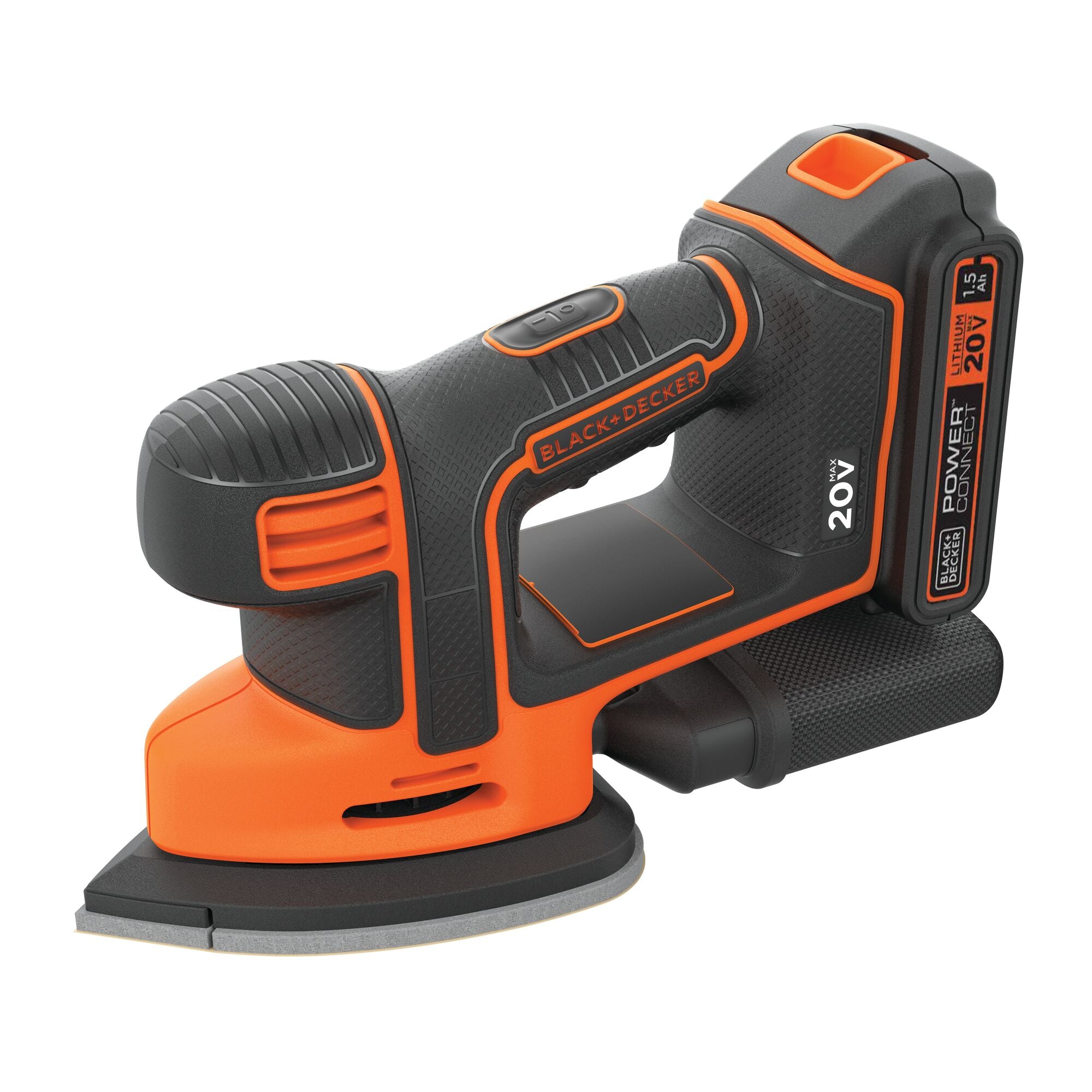 black-decker-20v-max-mouse-cordless-sander-kit-battery-charger-included image 1