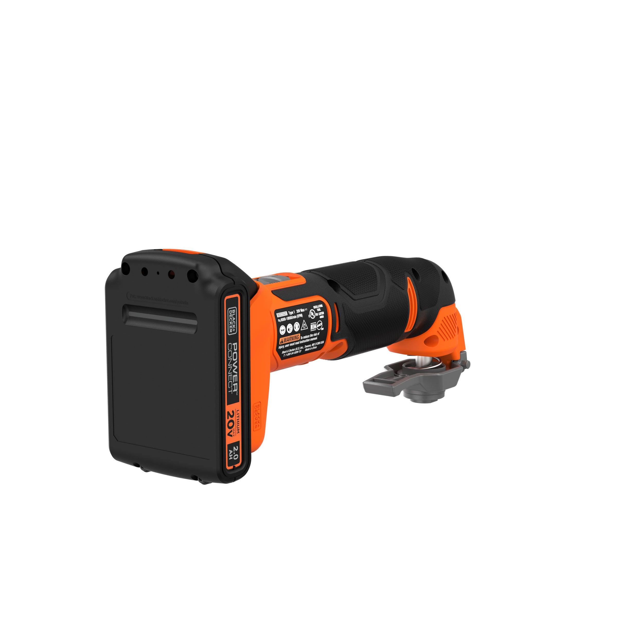 black-decker-20v-max-powerconnect-cordless-oscillating-multi-tool-kit-with-batte image 7