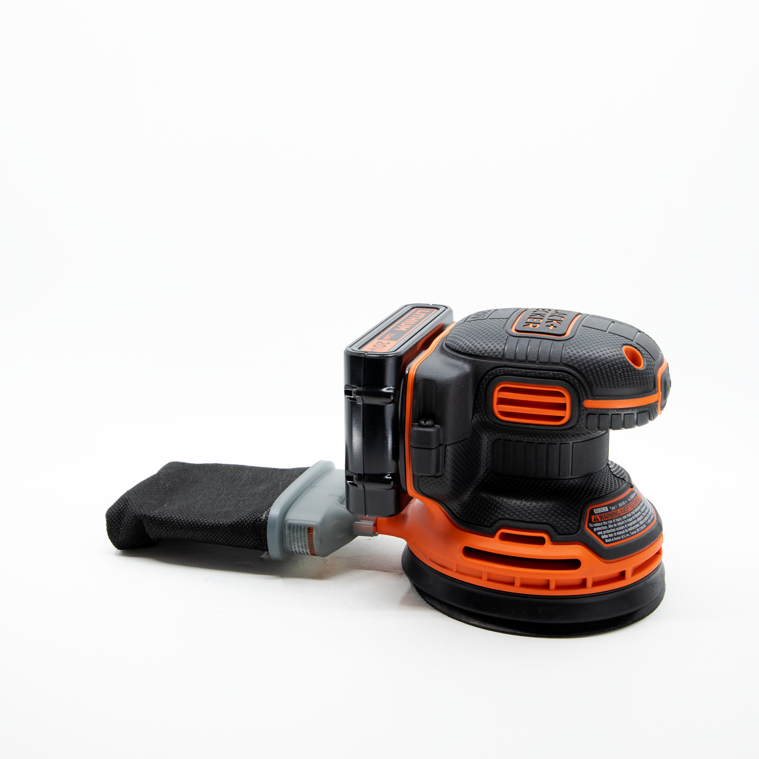 black-decker-20v-max-powerconnect-cordless-random-orbital-sander-battery-and-cha image 7