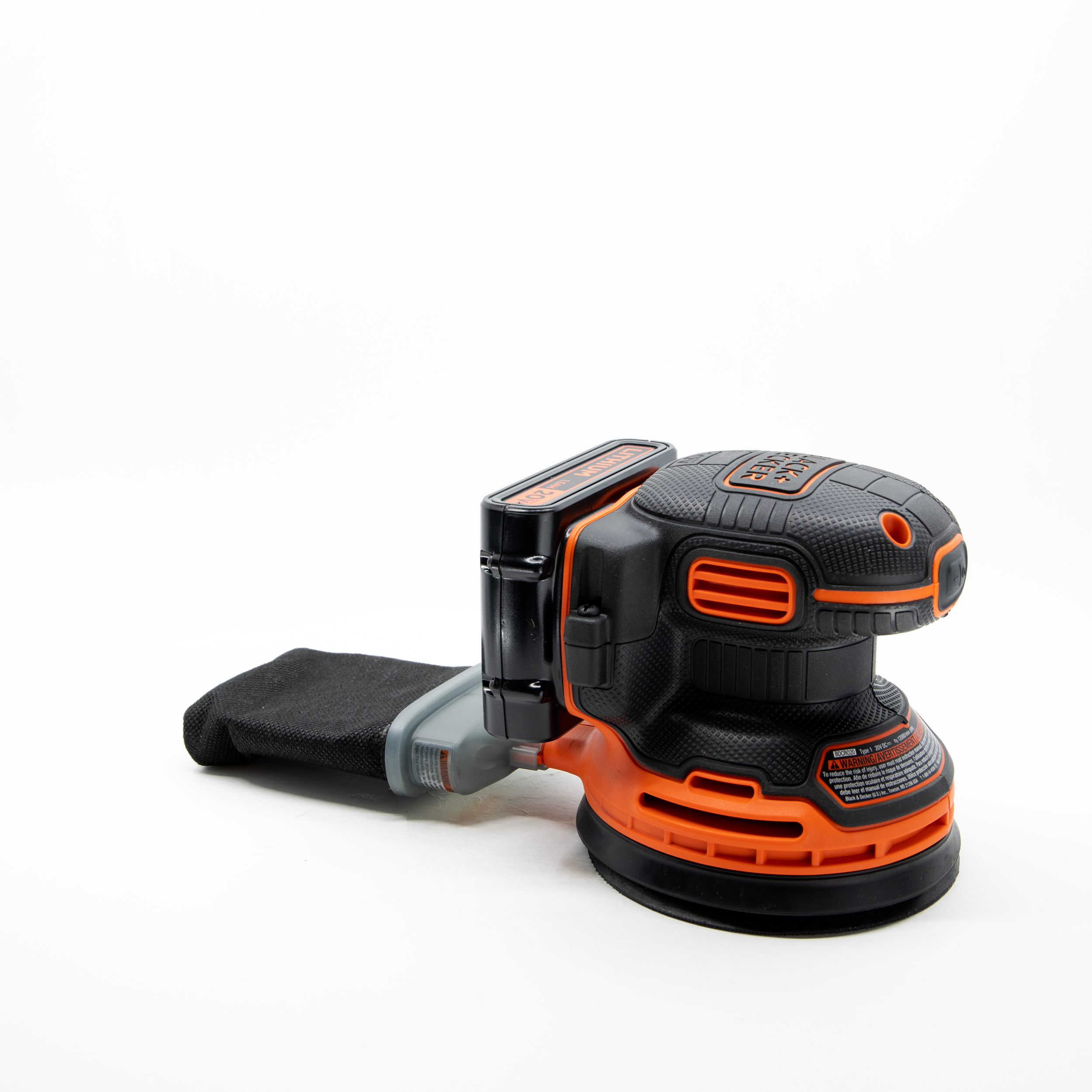 black-decker-20v-max-powerconnect-cordless-random-orbital-sander-battery-and-cha image 8