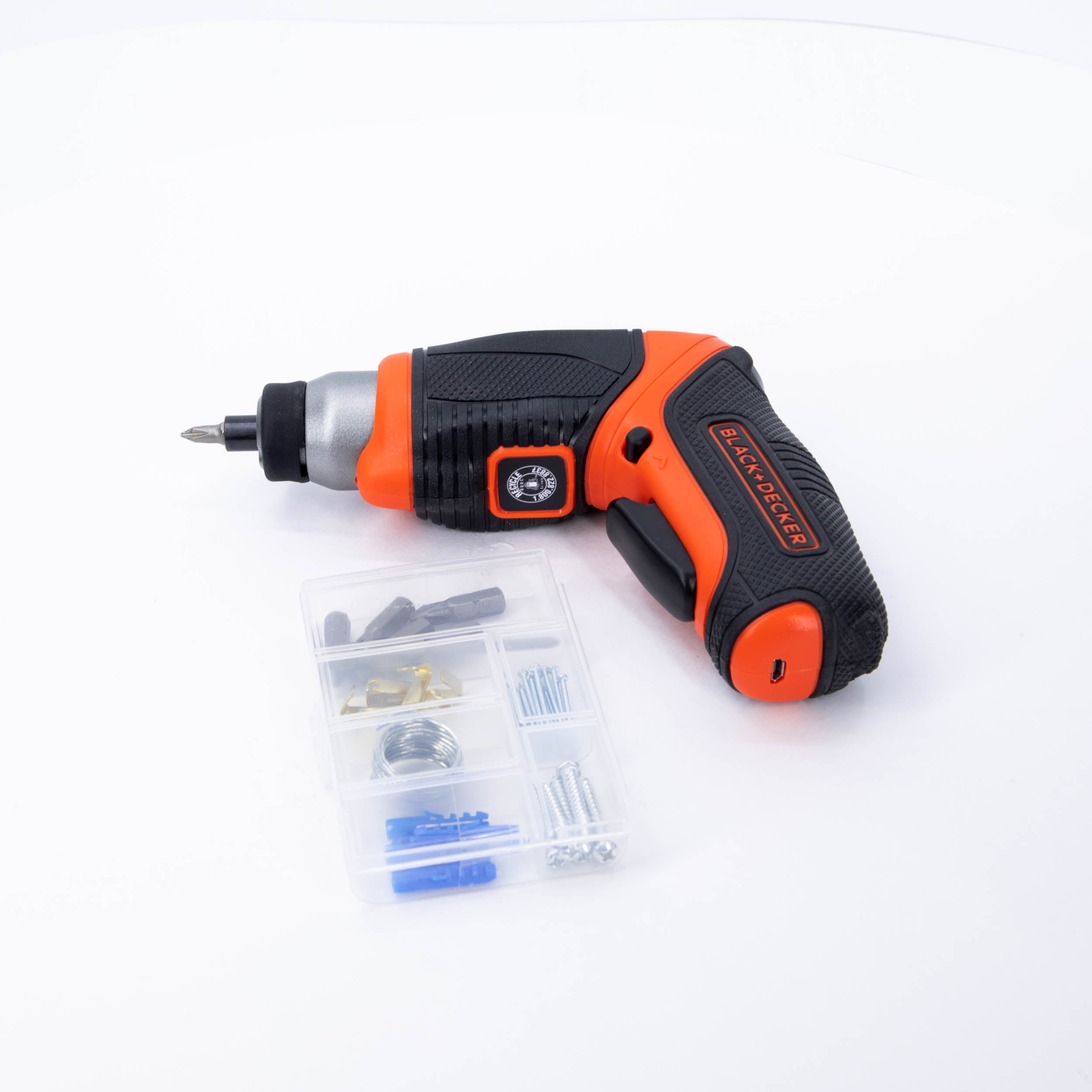 black-decker-4v-max-cordless-screwdriver-with-picture-hanging-kit image 8