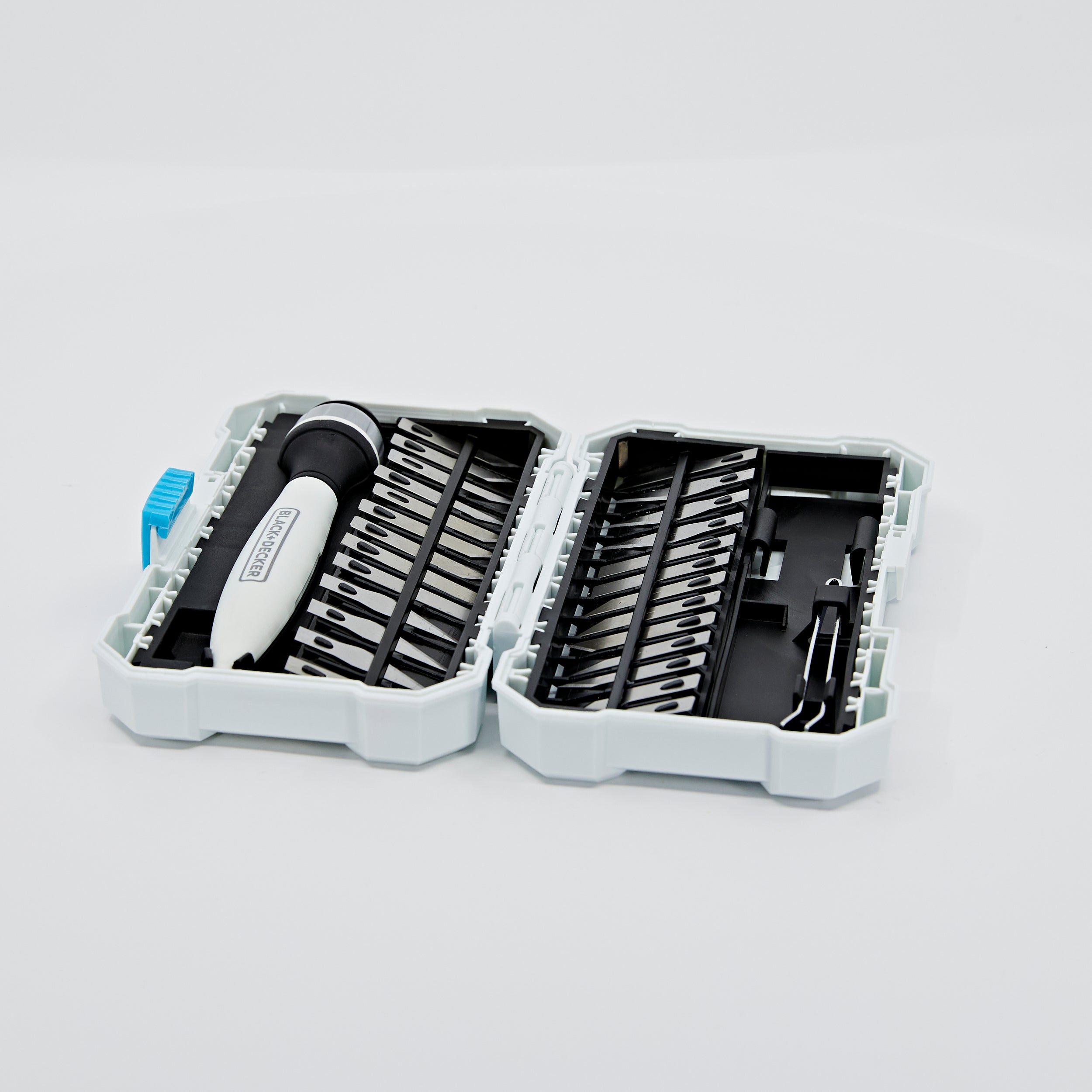 black-decker-craft-hobby-knife-kit-with-26-assorted-blades-cutting-mat-and-metal image 4