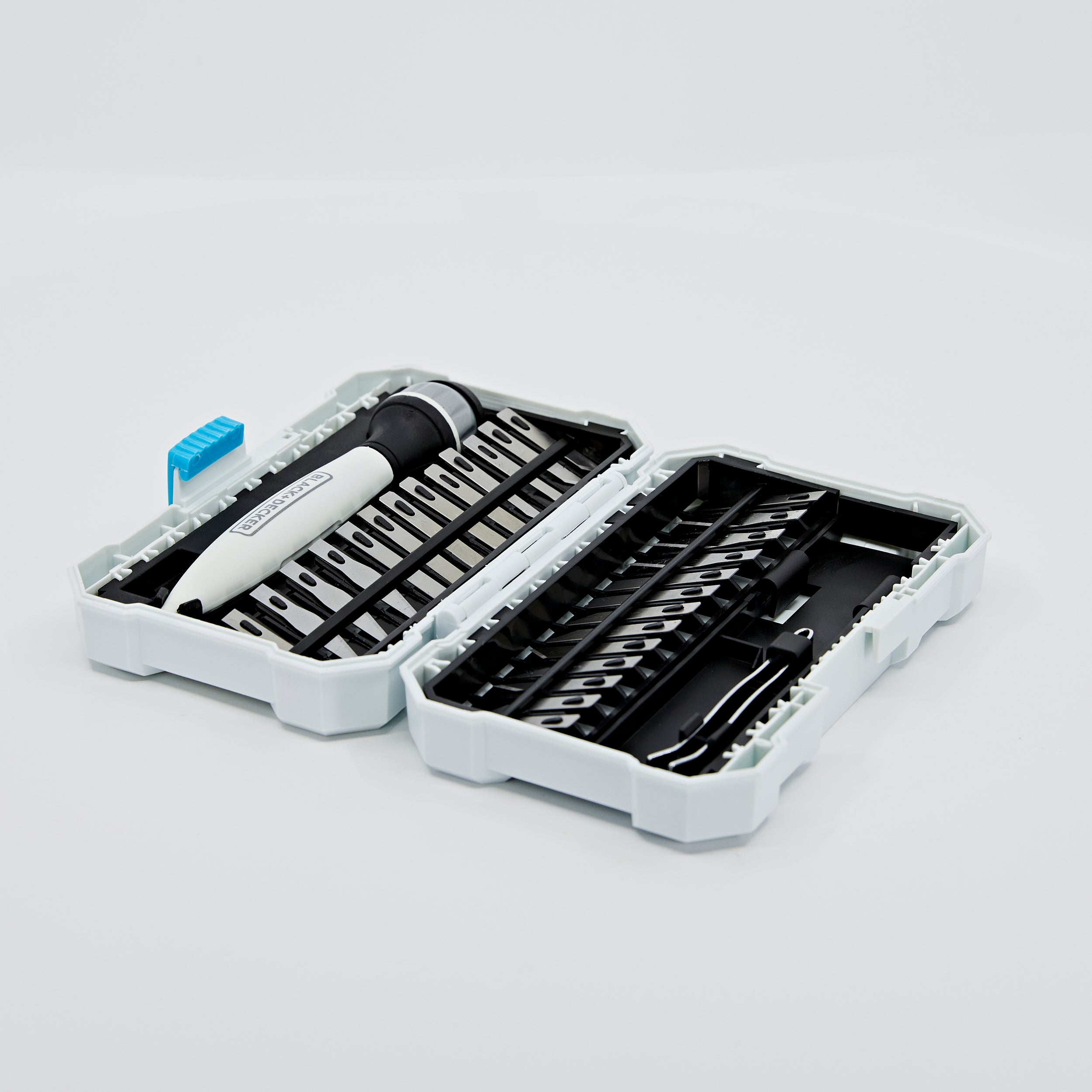 black-decker-craft-hobby-knife-kit-with-26-assorted-blades-cutting-mat-and-metal image 6