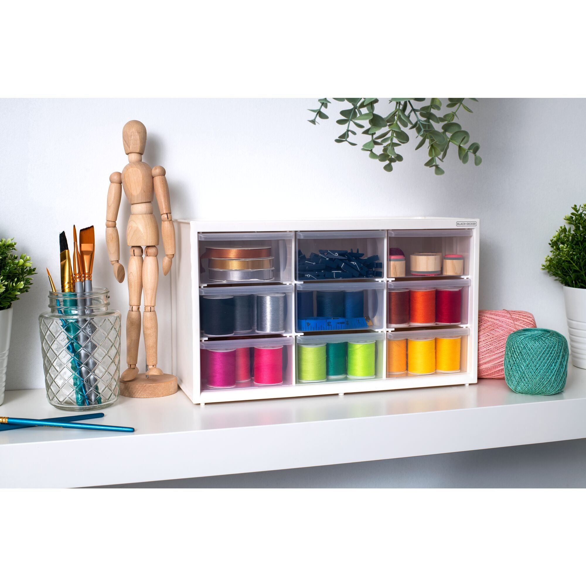 black-decker-storage-organizer-large-9-drawer-bin-modular-storage-system image 2
