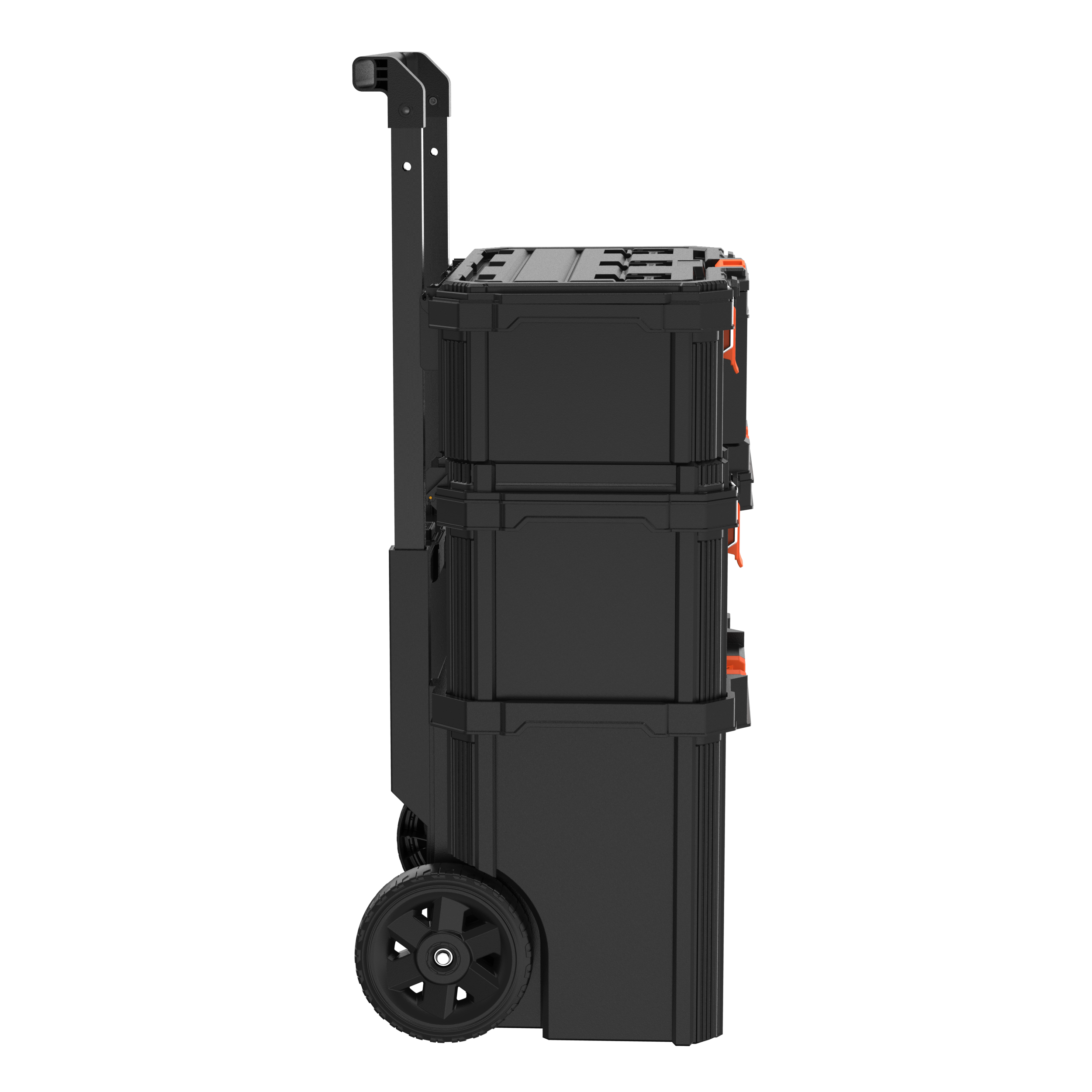 black-decker-stackable-storage-system-3-piece-set-small-deep-toolbox-rolling-tot image 8