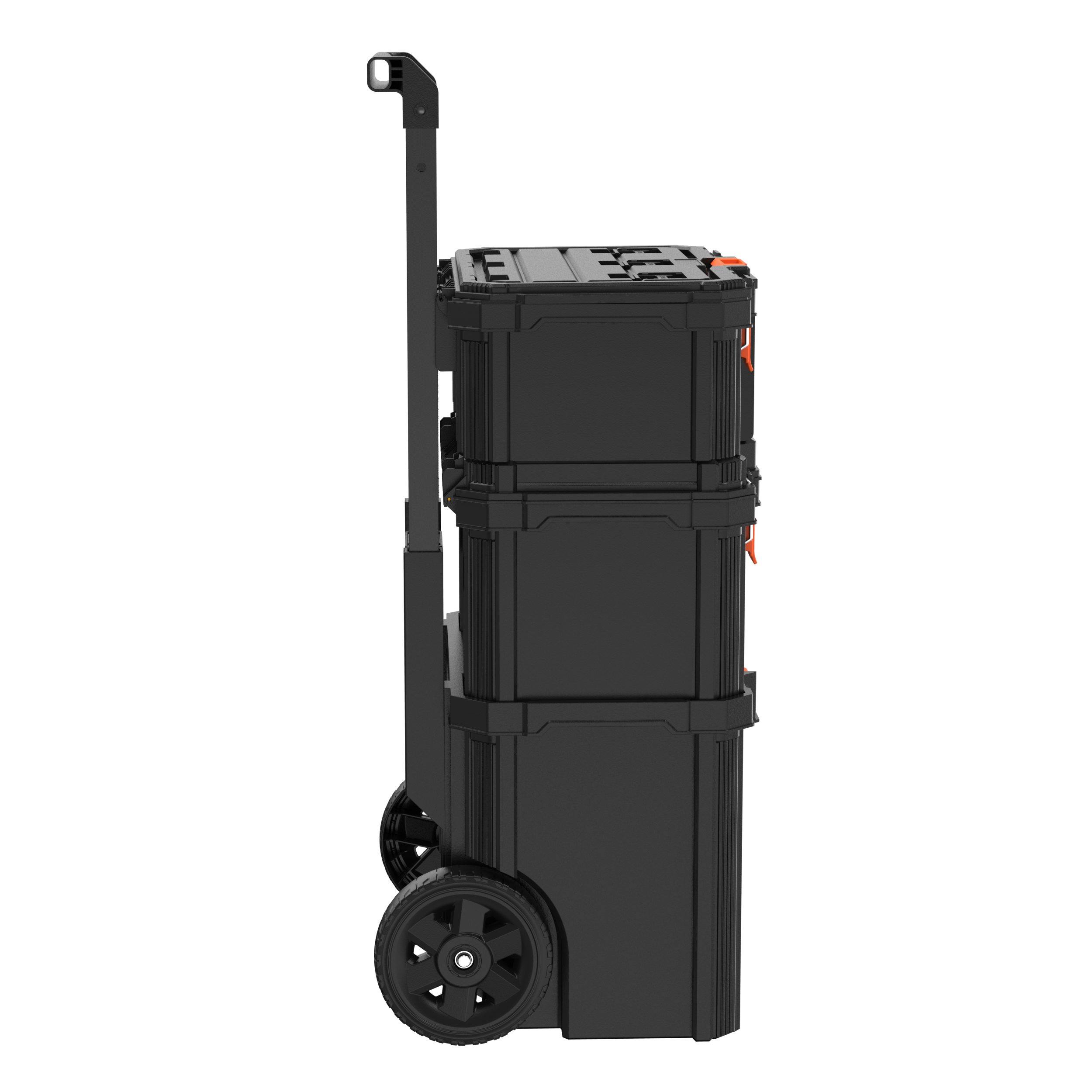 black-decker-stackable-storage-system-3-piece-set-small-deep-toolbox-rolling-tot image 4