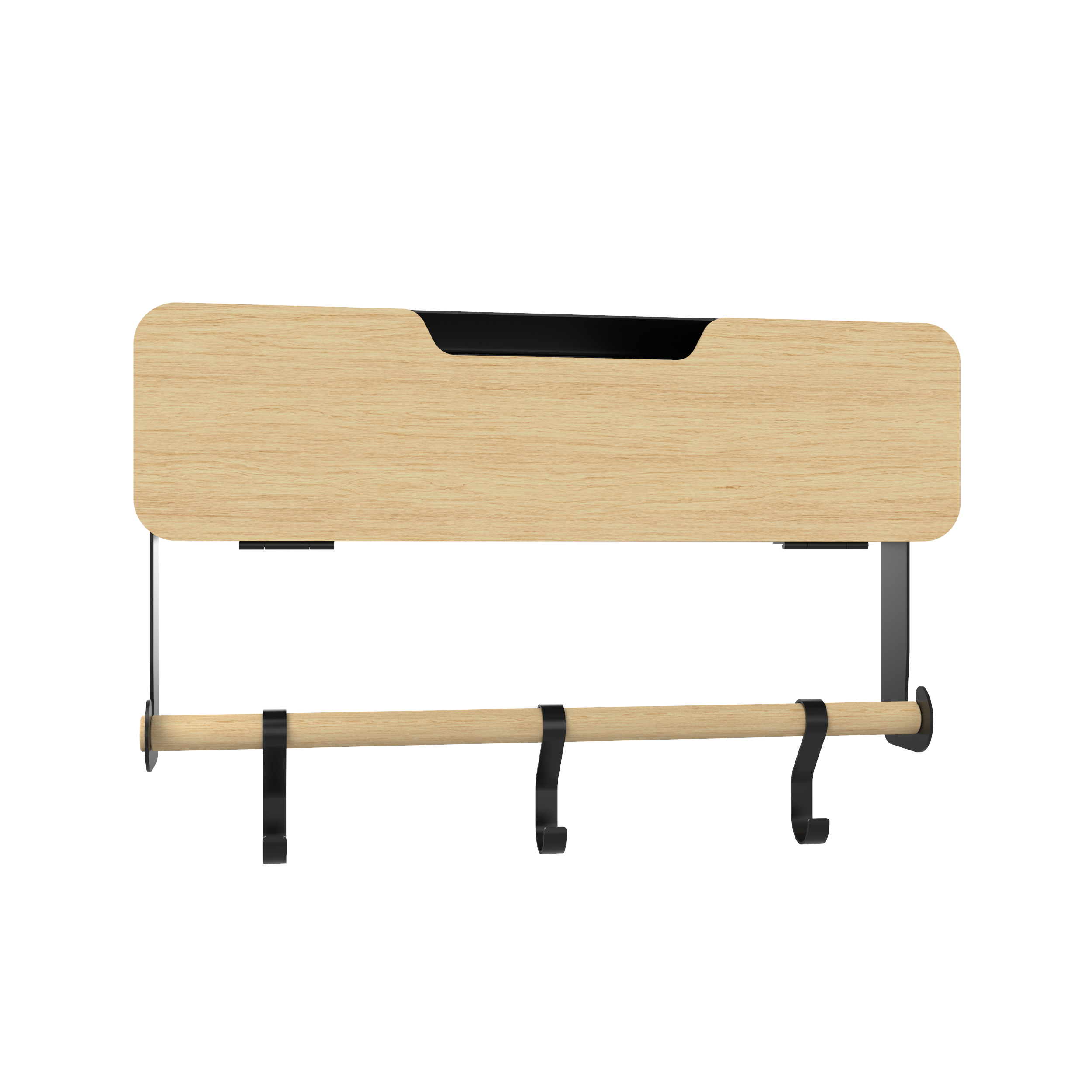 black-decker-hanging-magnetic-rack-system-shelf-with-door-and-brackets-black-tan image 6