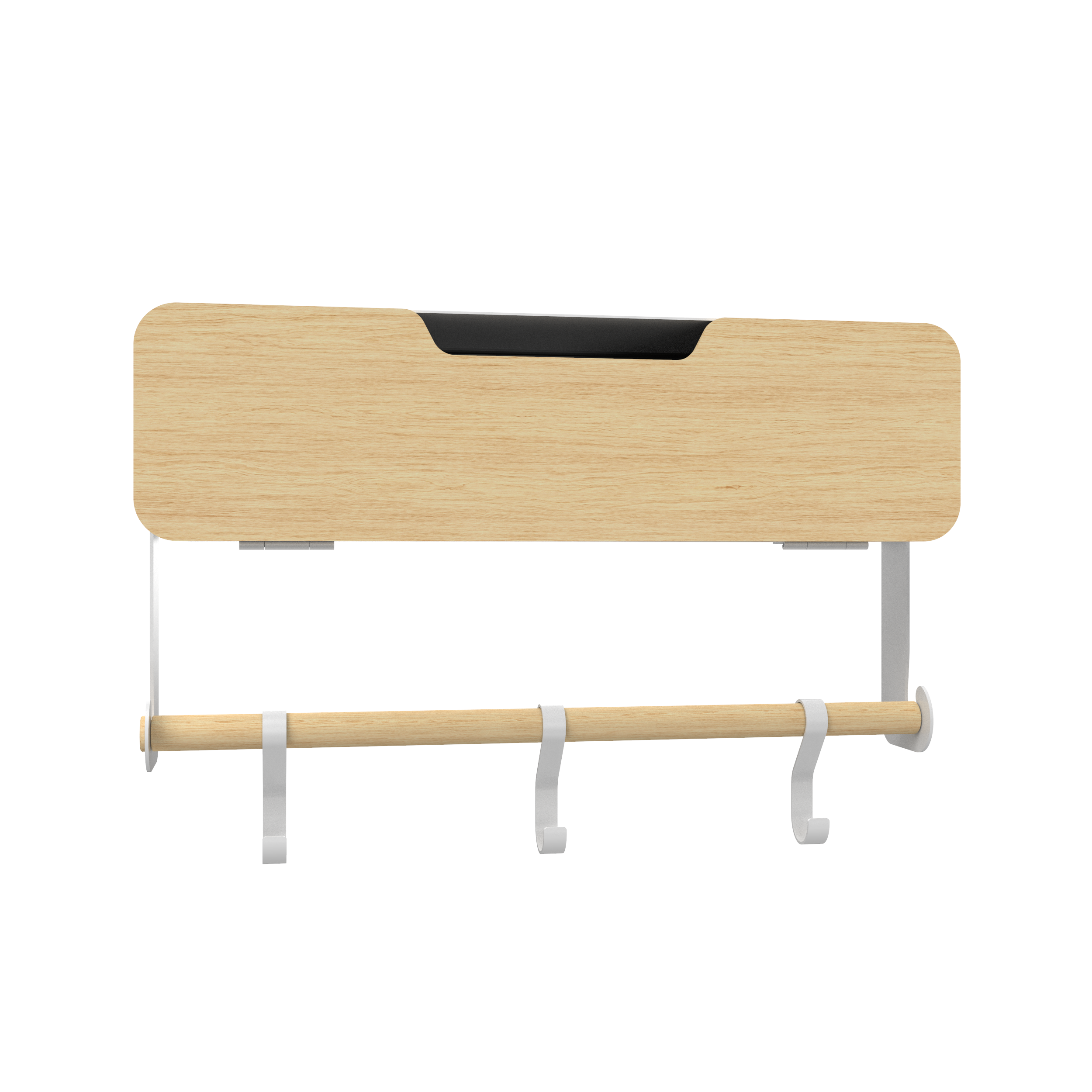 black-decker-hanging-magnetic-rack-system-shelf-with-door-white-tan image 6