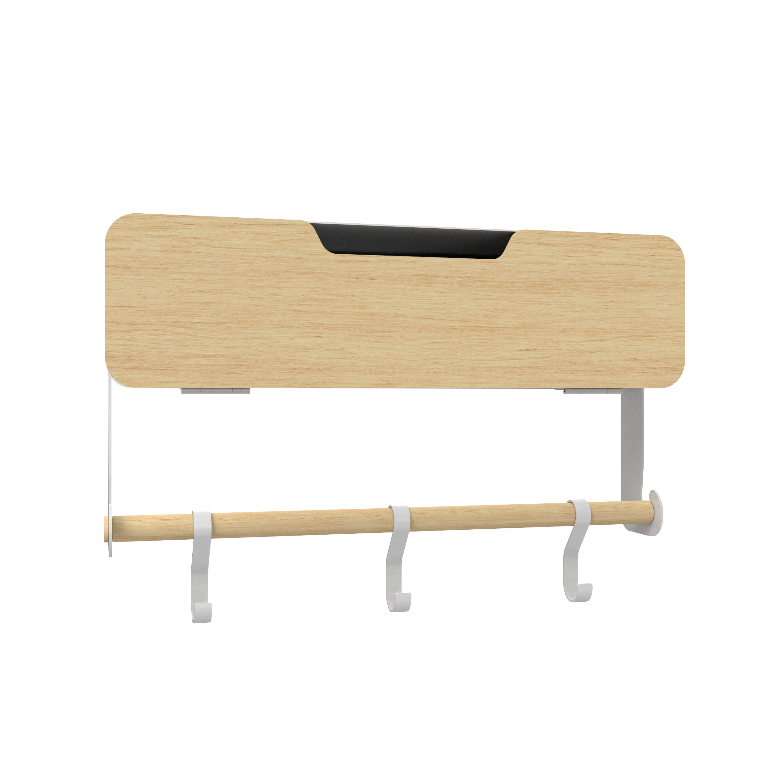 black-decker-hanging-magnetic-rack-system-shelf-with-door-white-tan image 7