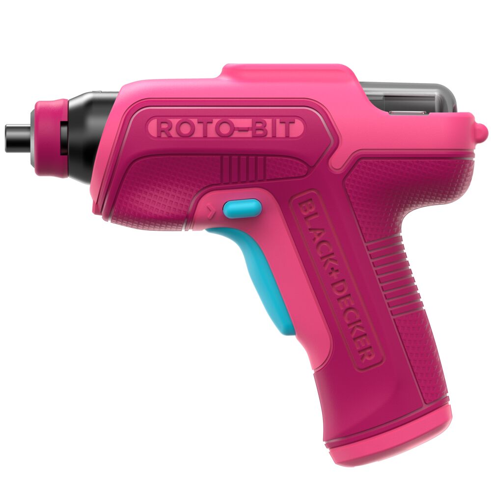 black-decker-4v-max-rotobit-screwdriver-pink-pink image 2