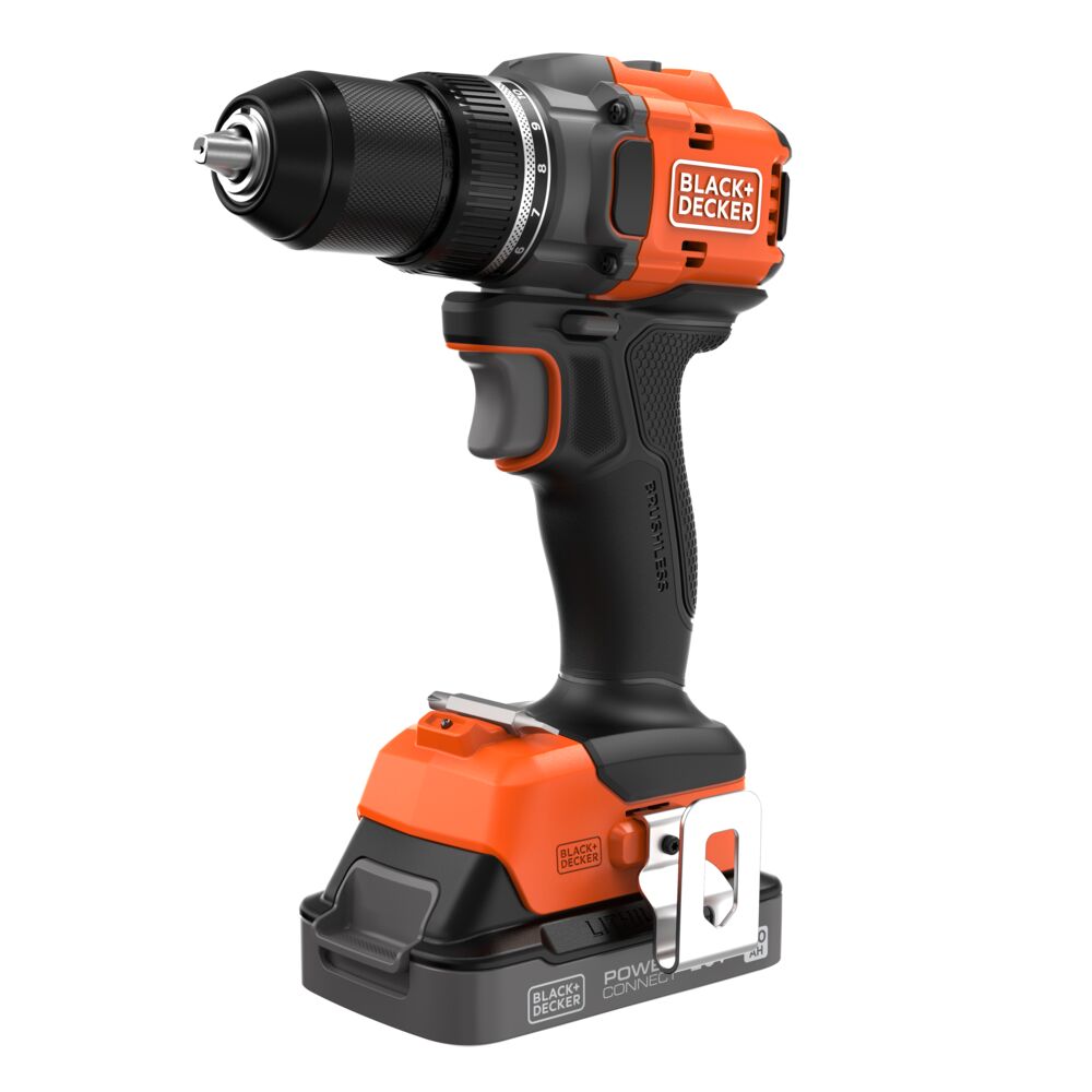 black-decker-20v-max-powerconnect-cordless-brushless-in-drill-driver-kit-battery image 1